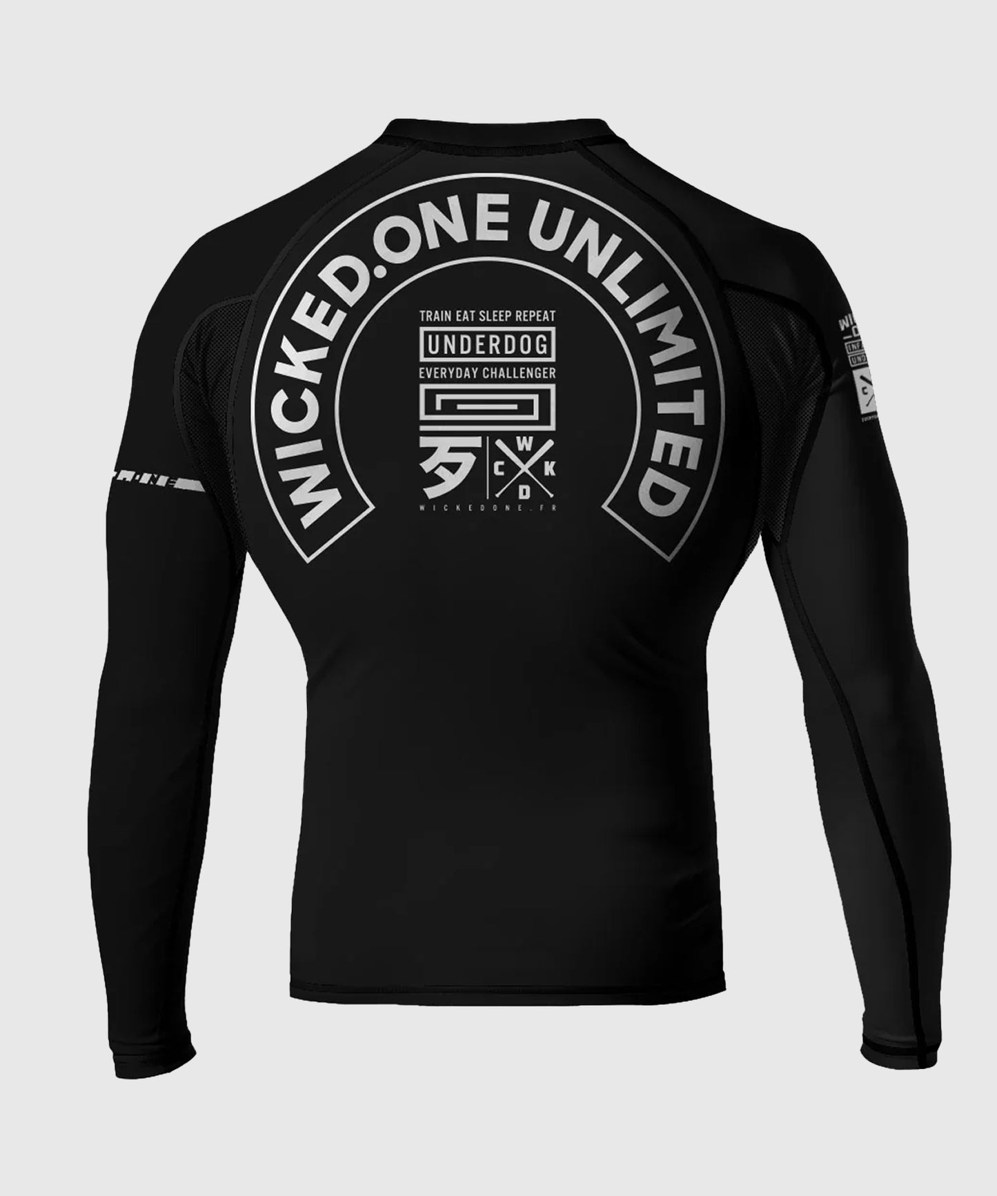 Wicked One Track Langarm-Rashguard - Schwarz