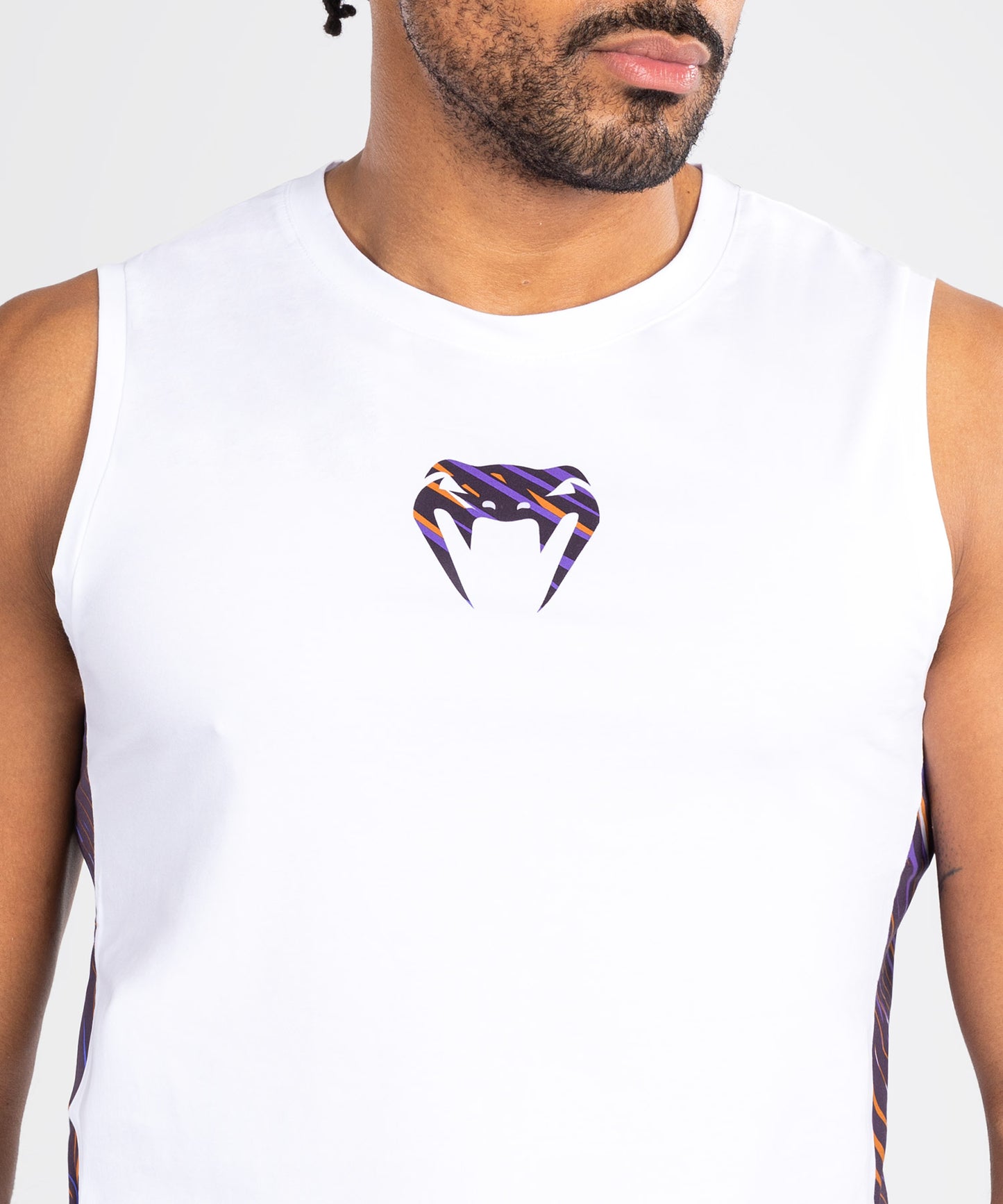 Venum Rapid Herren Tank Top - Weiß/Dunkelviolett