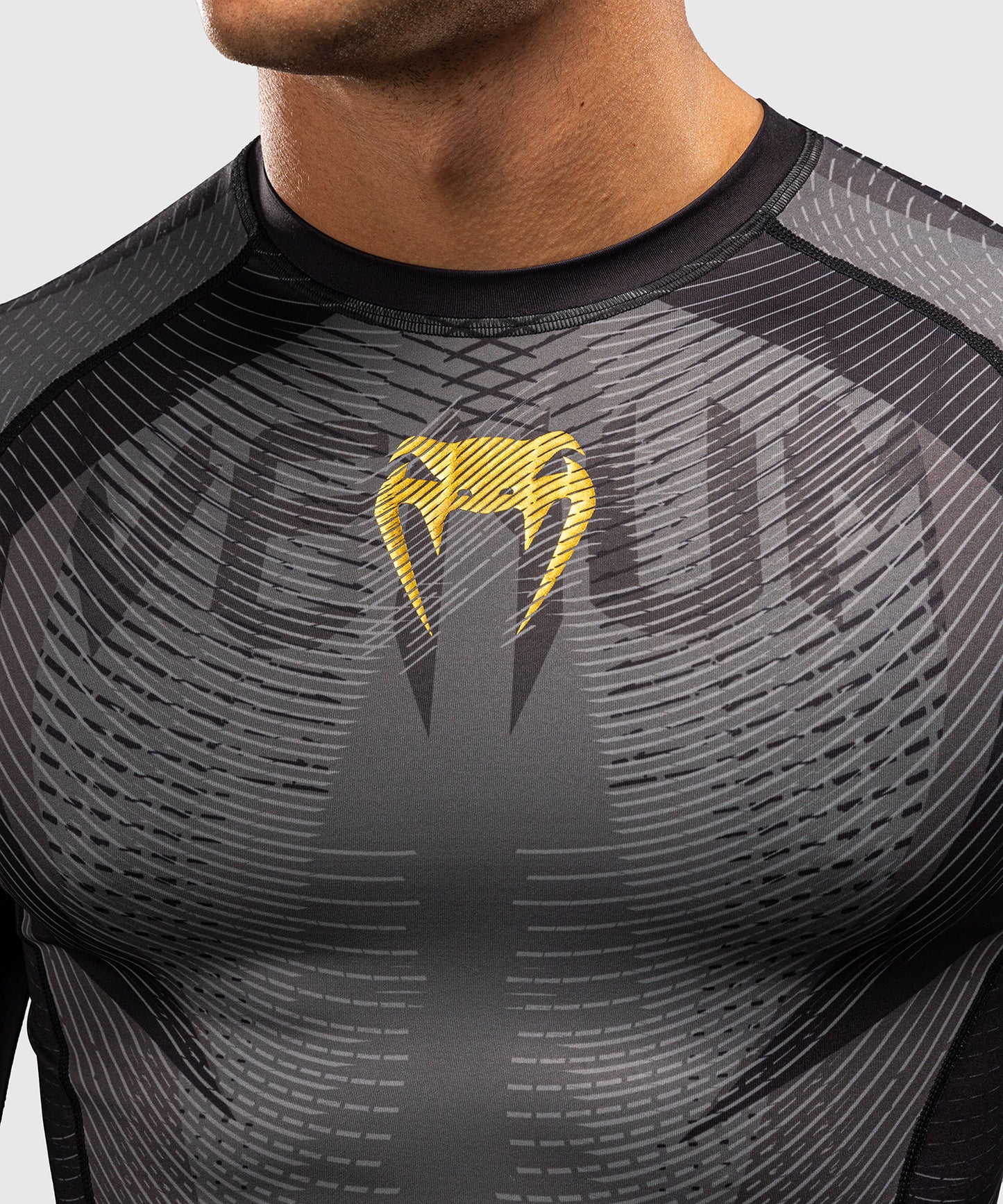 Venum Galactic 3.0 Rashguard Manga Larga - Negro/Oro