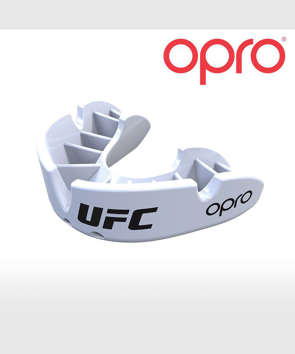Protector Bucal Opro UFC Bronze – Blanco