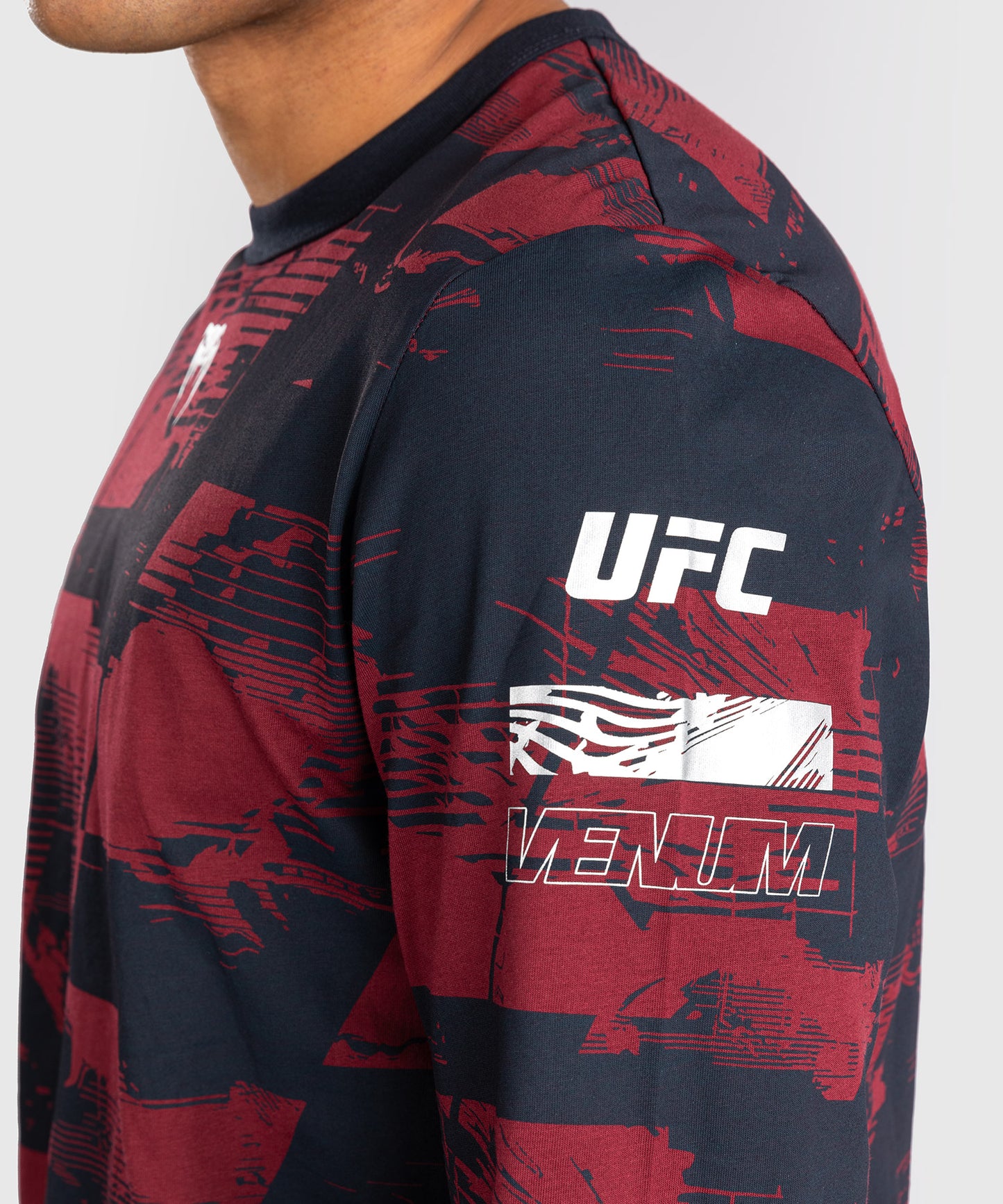 Men's UFC Zenith by Venum Burgundy Authentic Fight Week Long Sleeve T-Shirt
