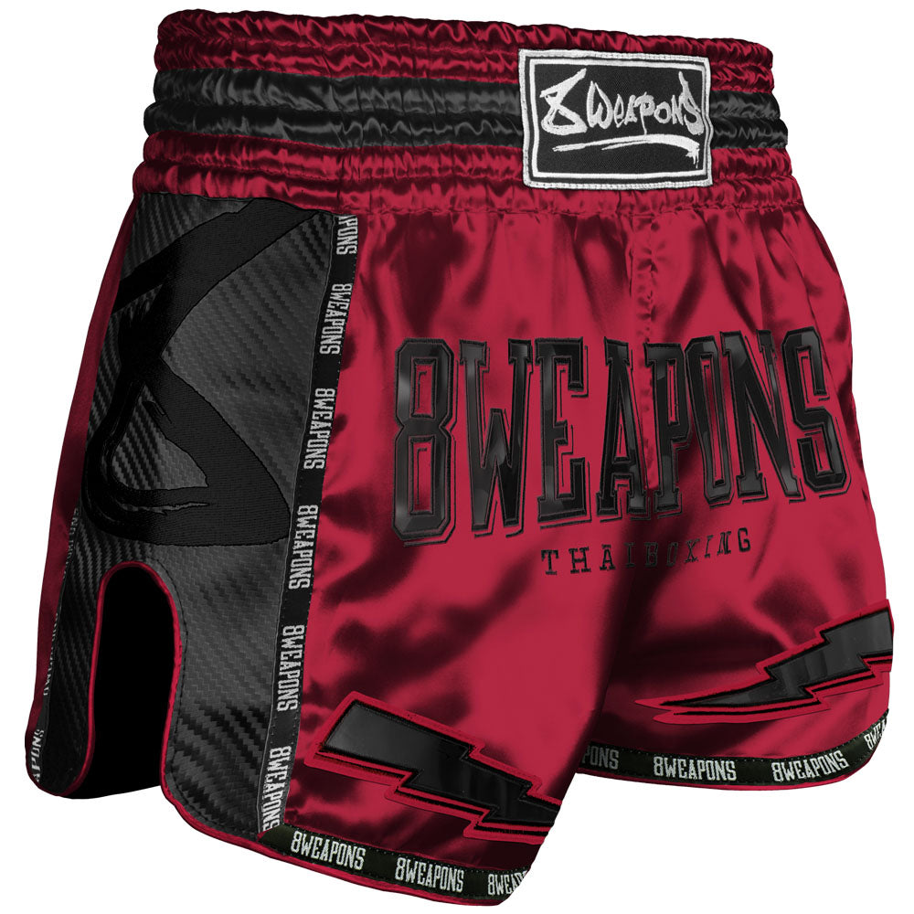 Carbon Muay Thai Shorts - Rot