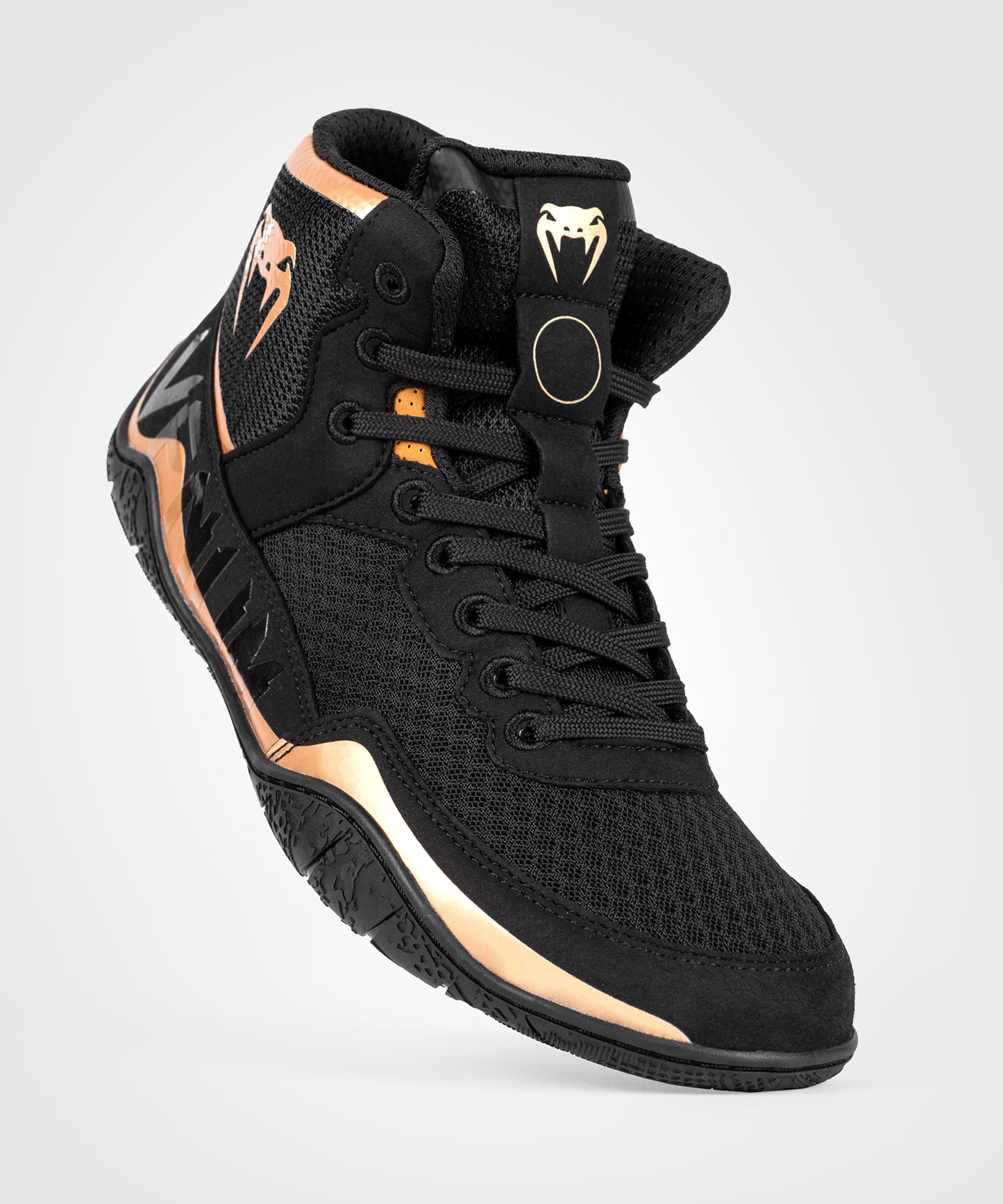 Venum Elite Zapatillas de Lucha - Negro/Bronce 