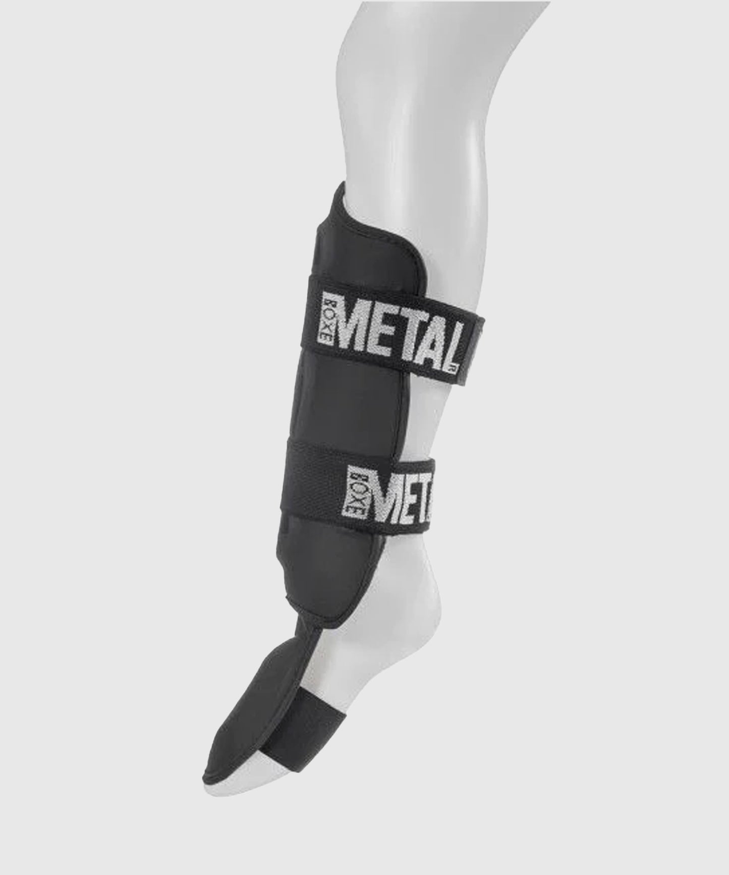 Metal Boxe Pro Black Light Espinilleras con pies desmontables - Negro