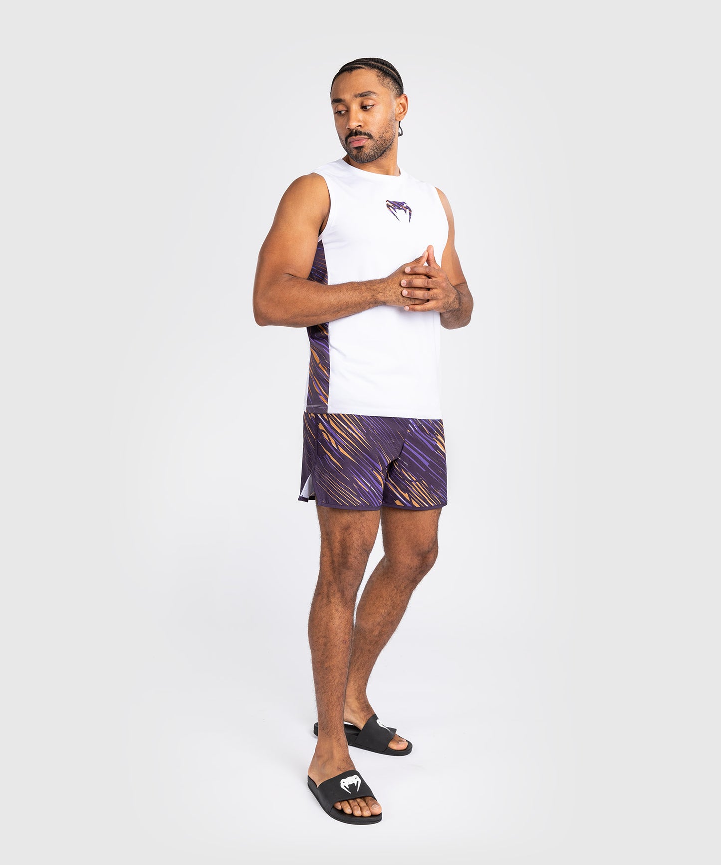 Venum Rapid Herren Tank Top - Weiß/Dunkelviolett