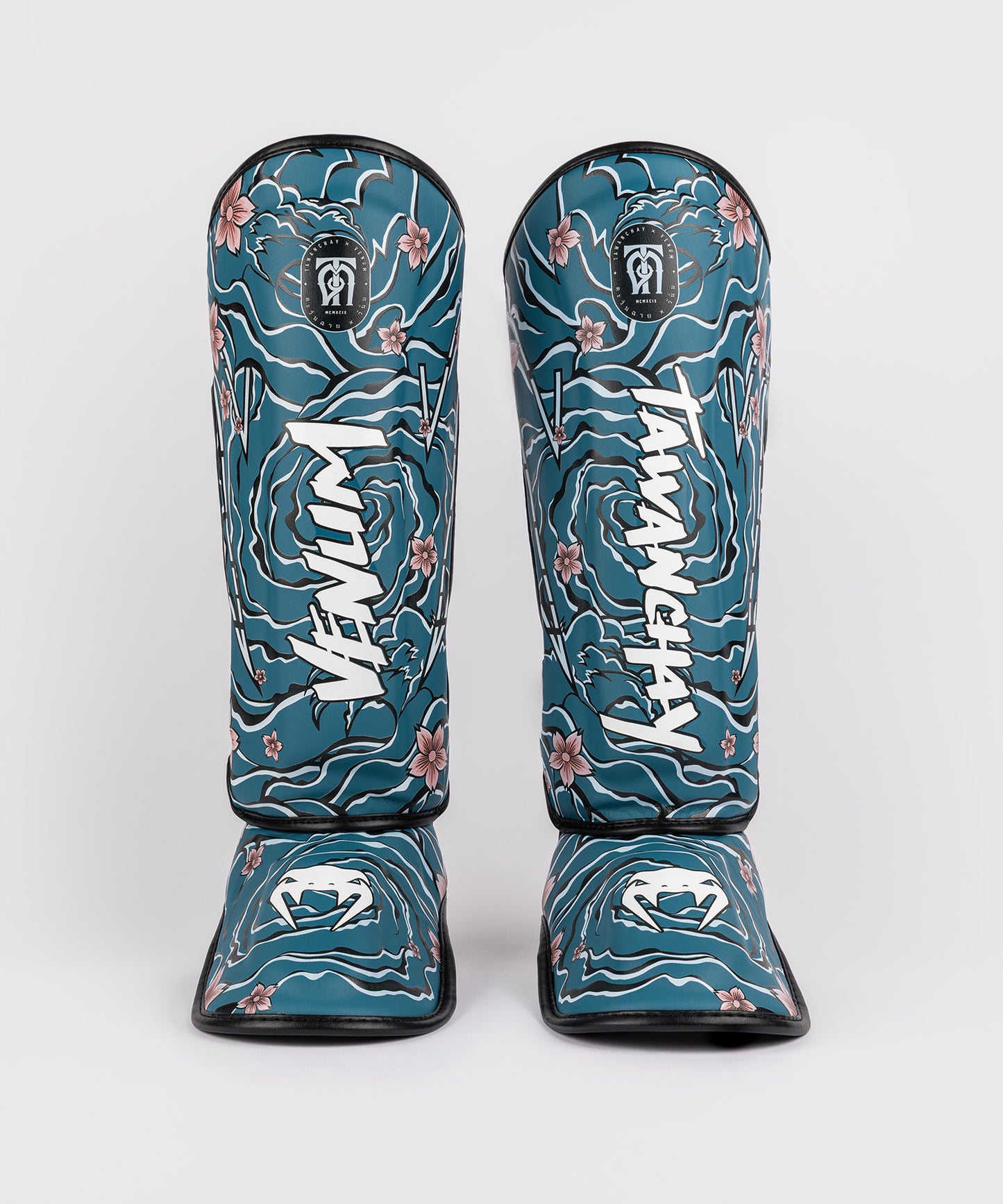 Venum x Tawanchay Shinguards Blue/White