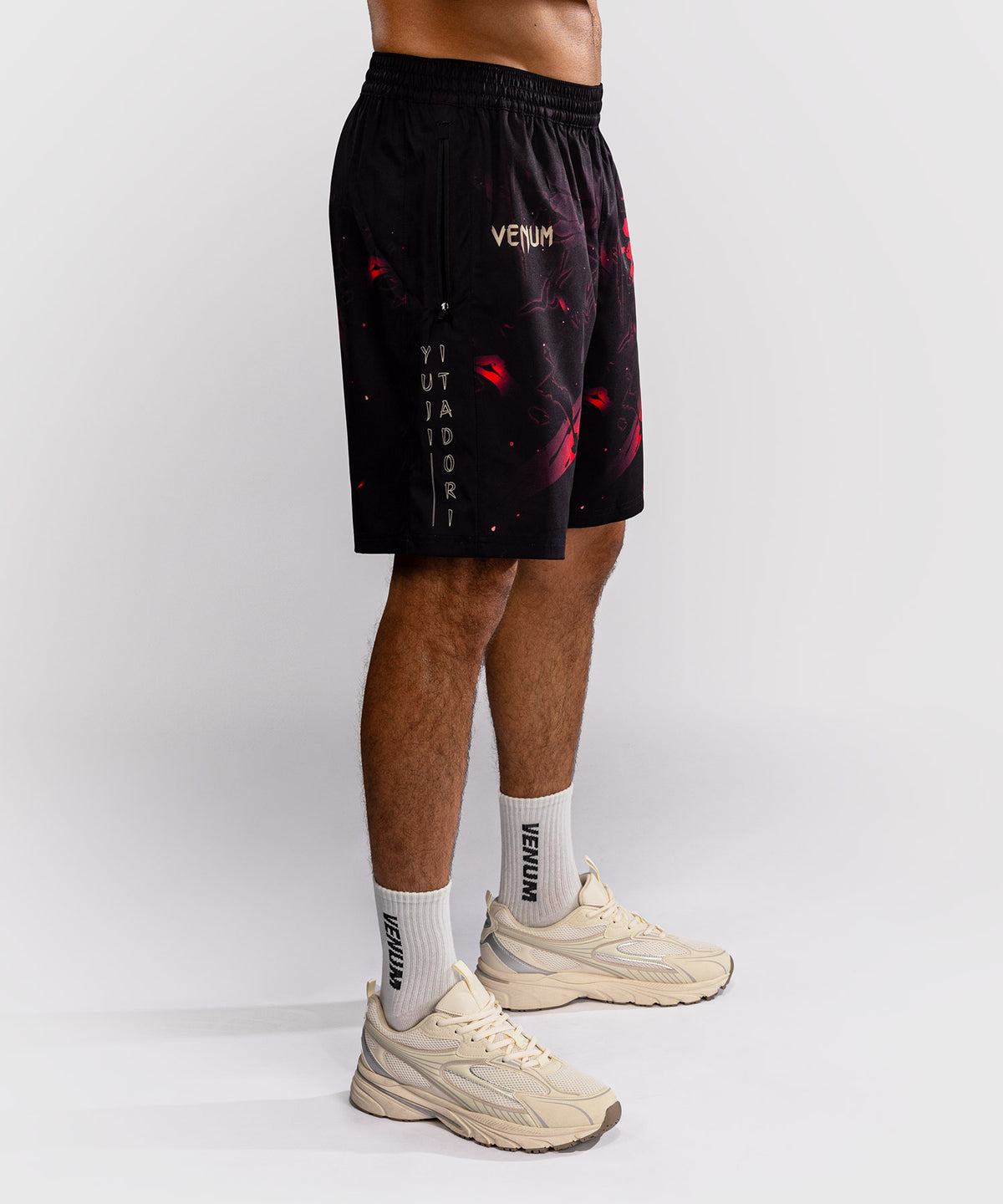 Jujutsu Kaisen x Venum Itadori Trainingsshorts – Schwarz/Rot