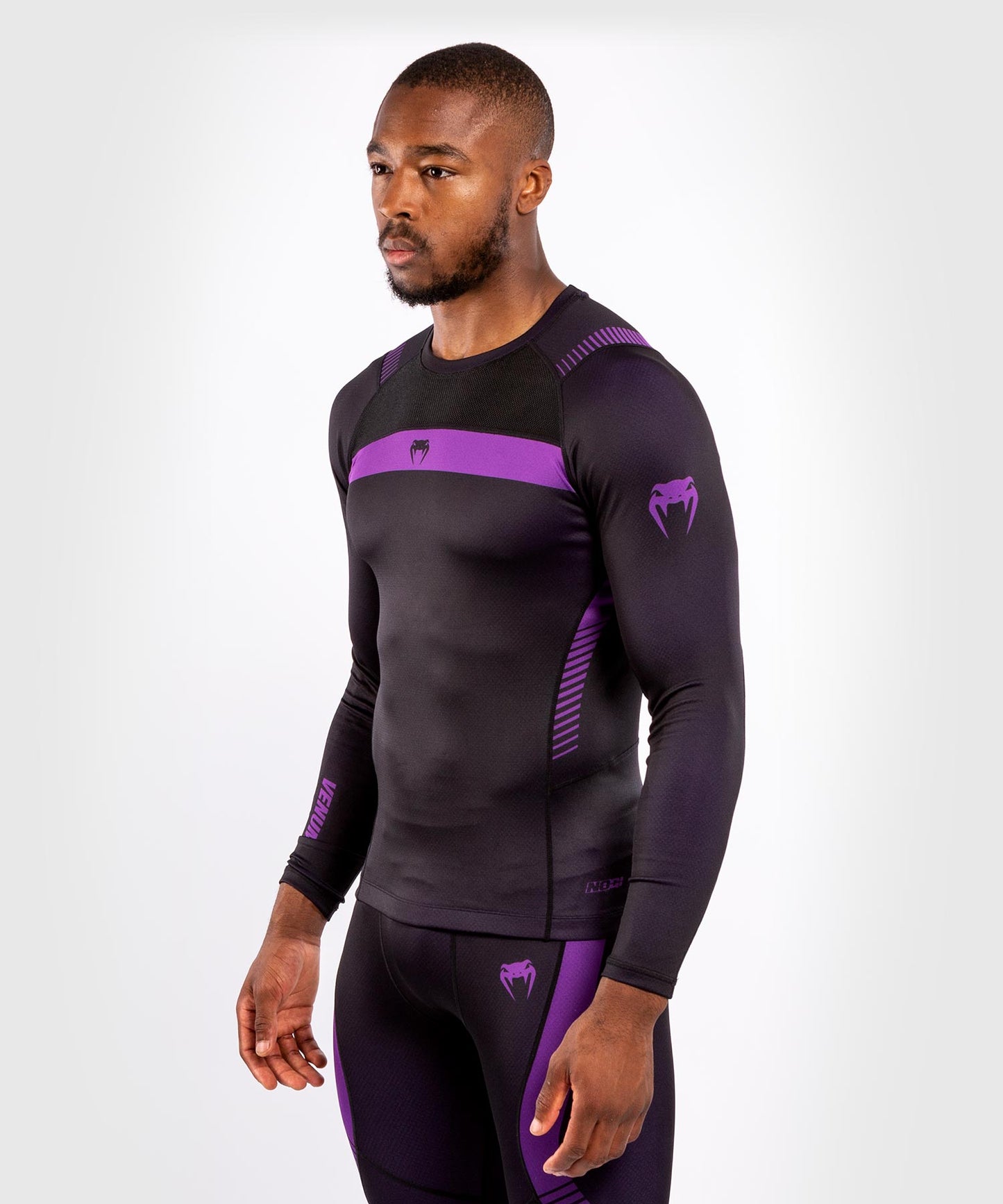 T-shirt de Compression Venum NoGi 3.0 - Manches Longues - Noir/Violet