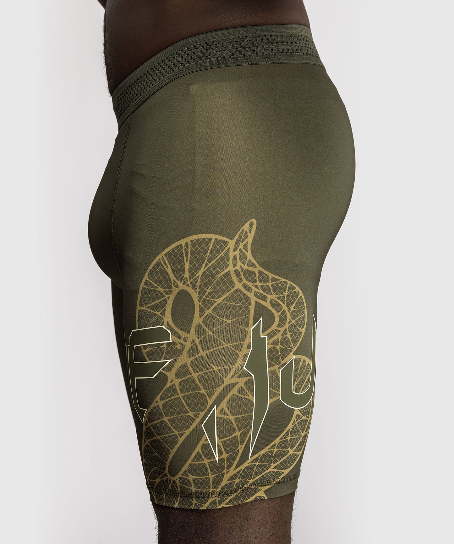 Short de Compression Venum Serpenti – Kaki/Bronze/Ivoire
