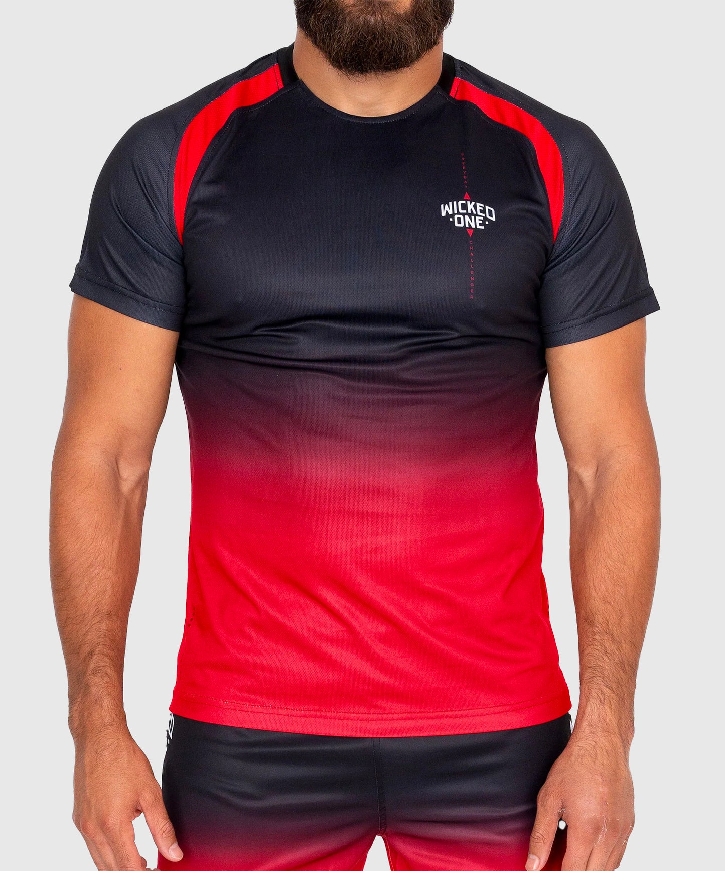 Wicked One Entrainement Ghost T-Shirt - Schwarz/Rot