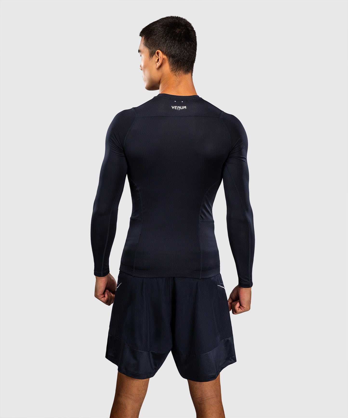 Venum G-Core Rashguard Manga Larga - Azul Marino/Blanco