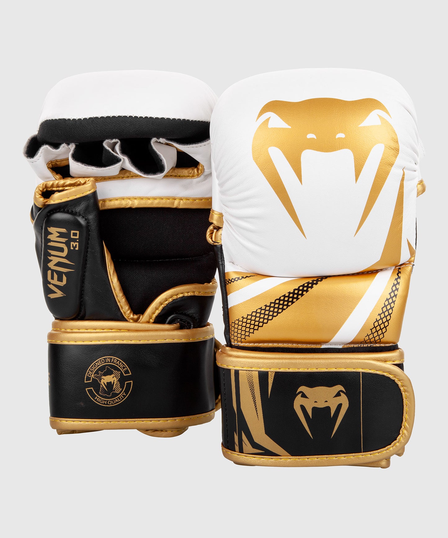 Venum Challenger 3.0 MMA-Sparring-Handschuhe - Weiß/Gold