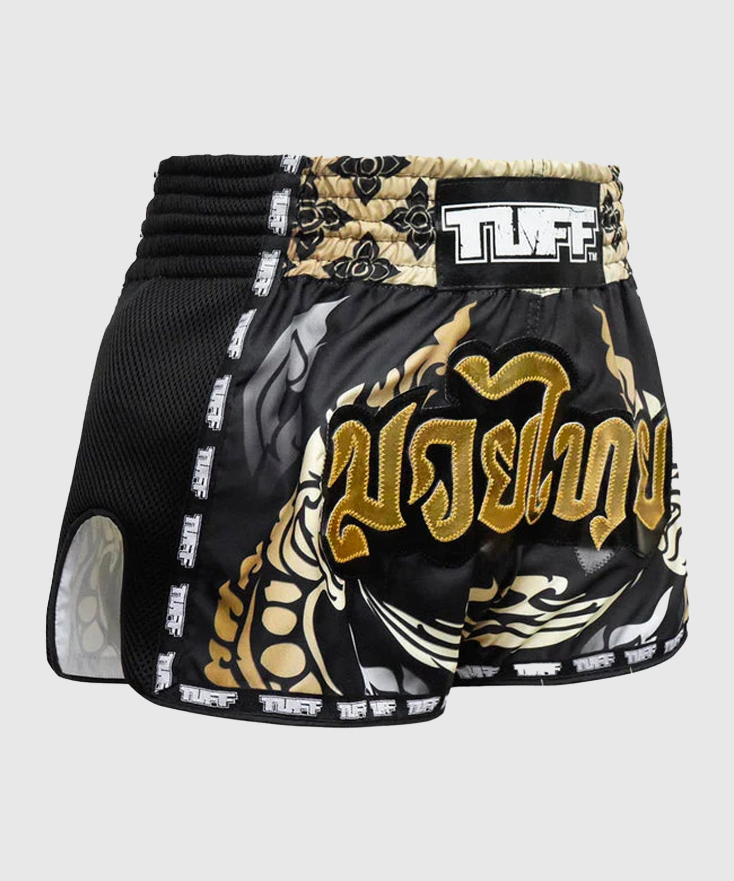 King Tuff Retro Style The Of Naga Pantaloncini da Muay Thai - Nero
