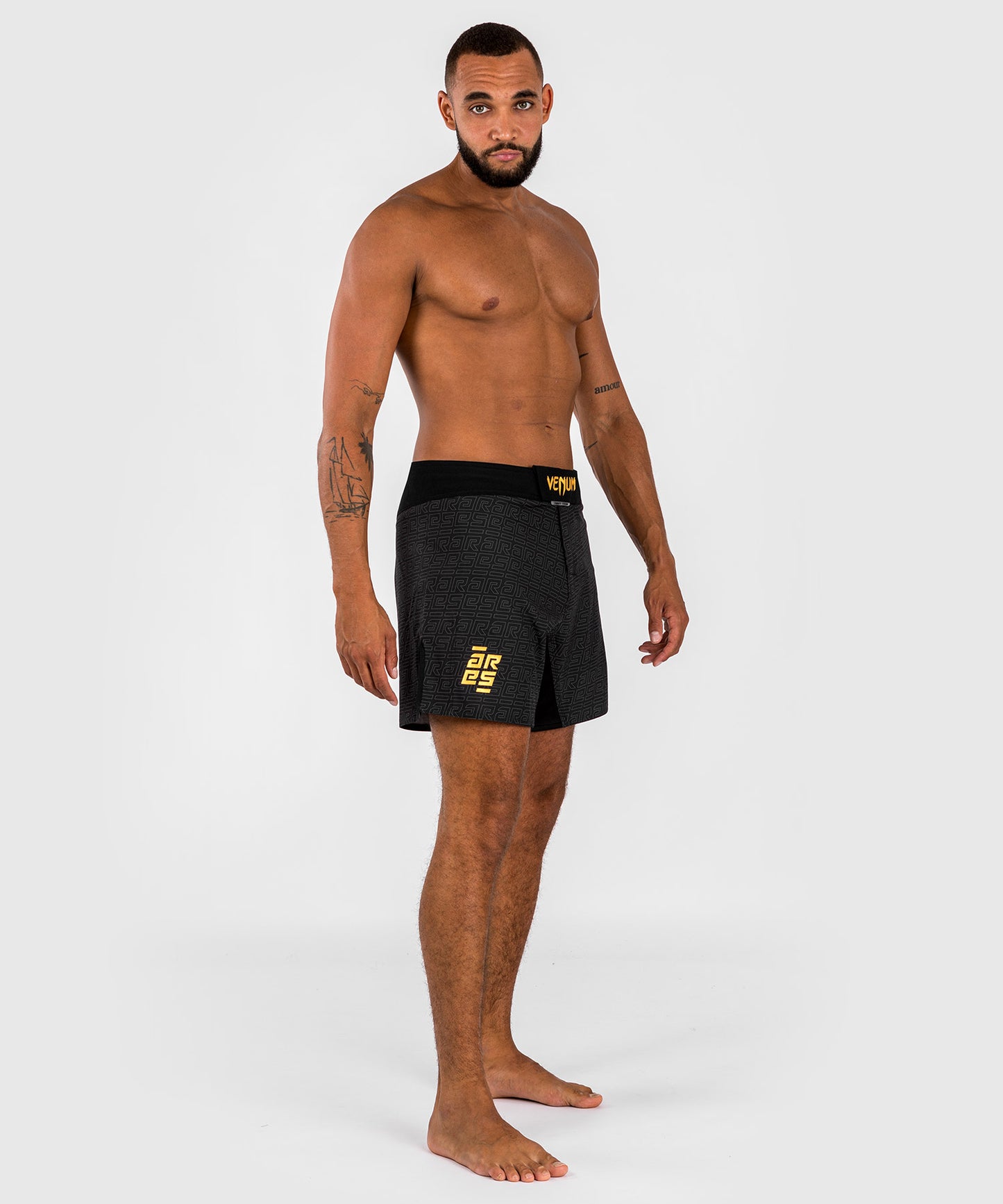 Short de combat pour Hommes Venum x Ares - Noir/Doré