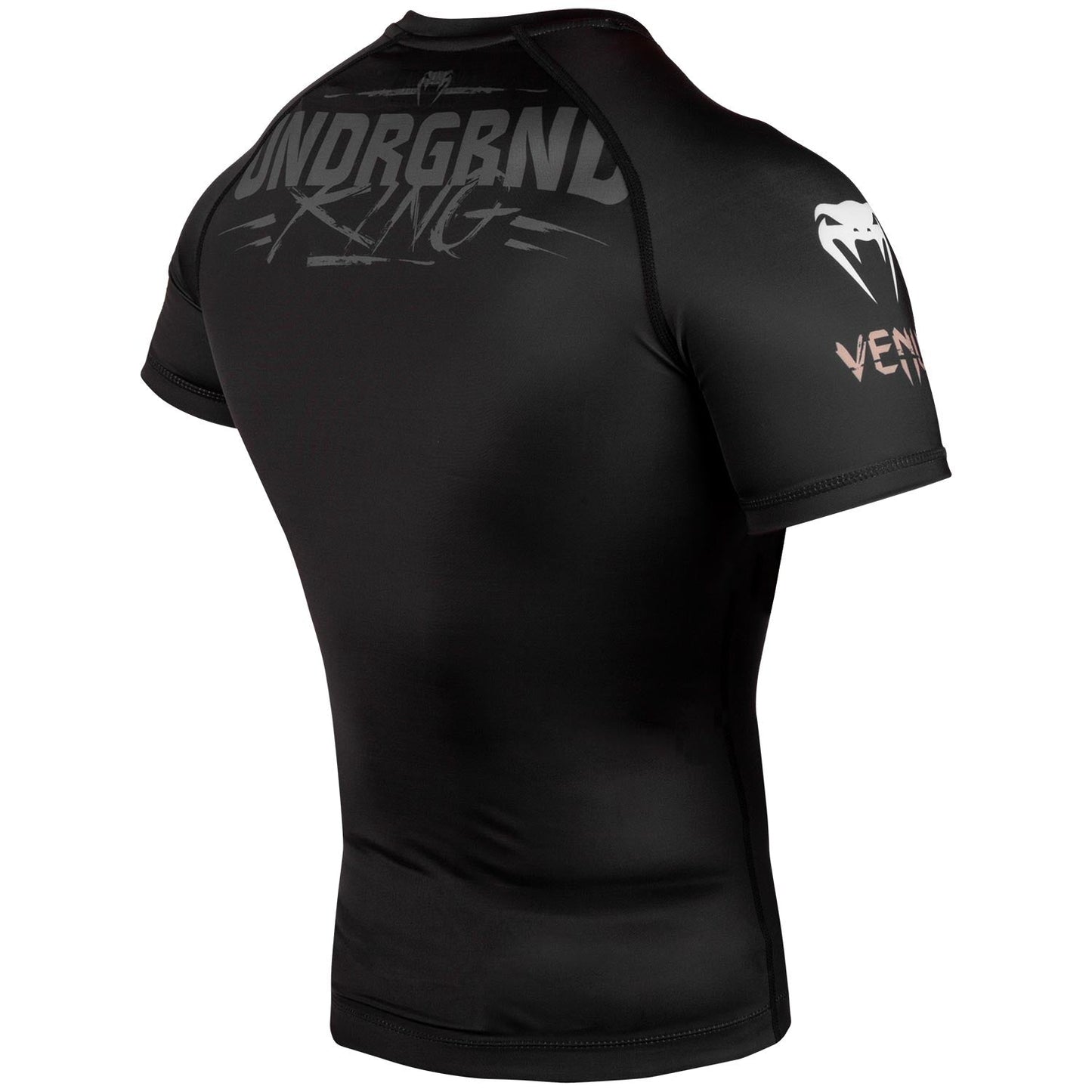 Venum Underground King Rashguard - Kurzarm - Schwarz/Sand