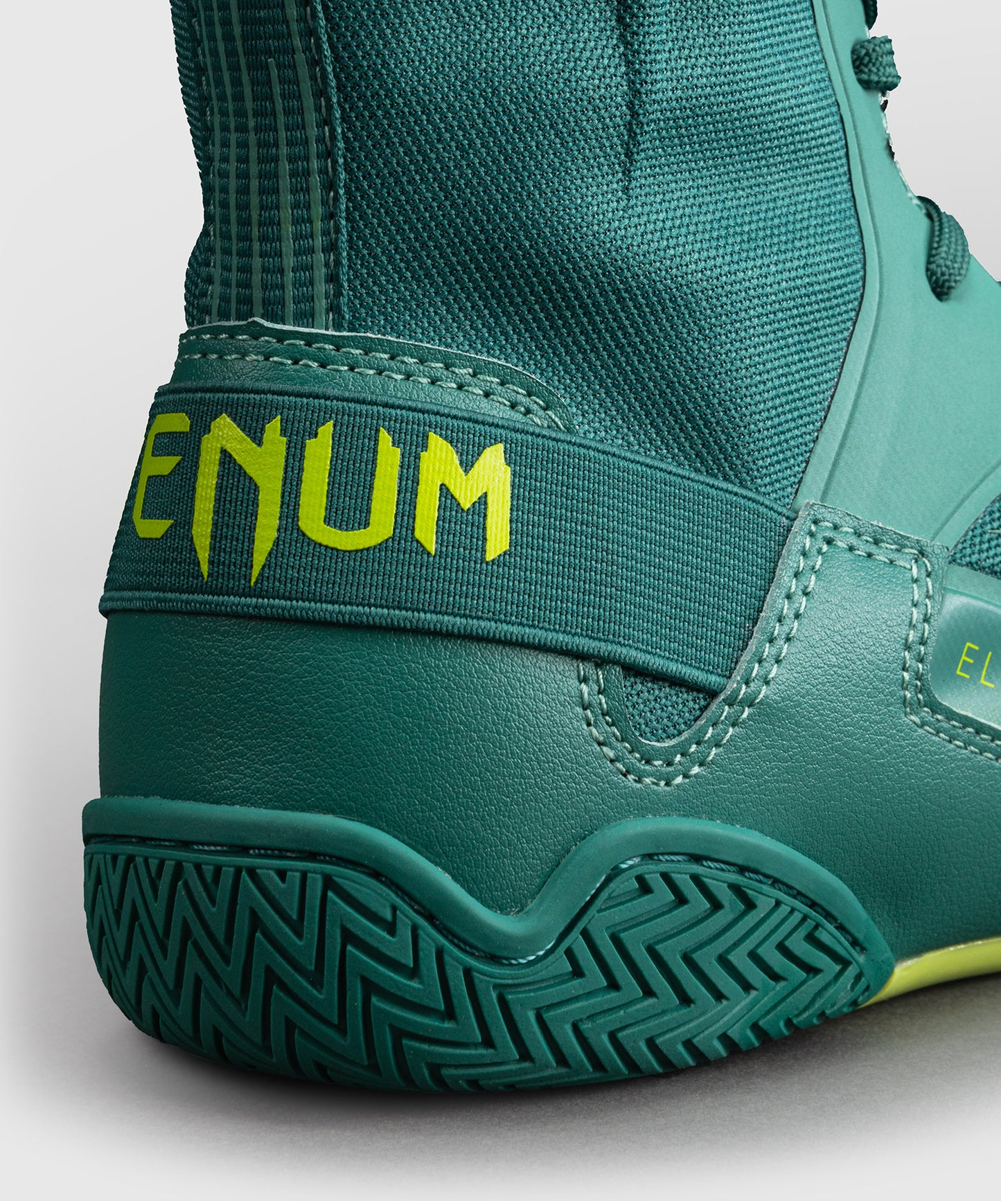Venum Elite Neo Boxing Shoes - Green/ Neon Yellow