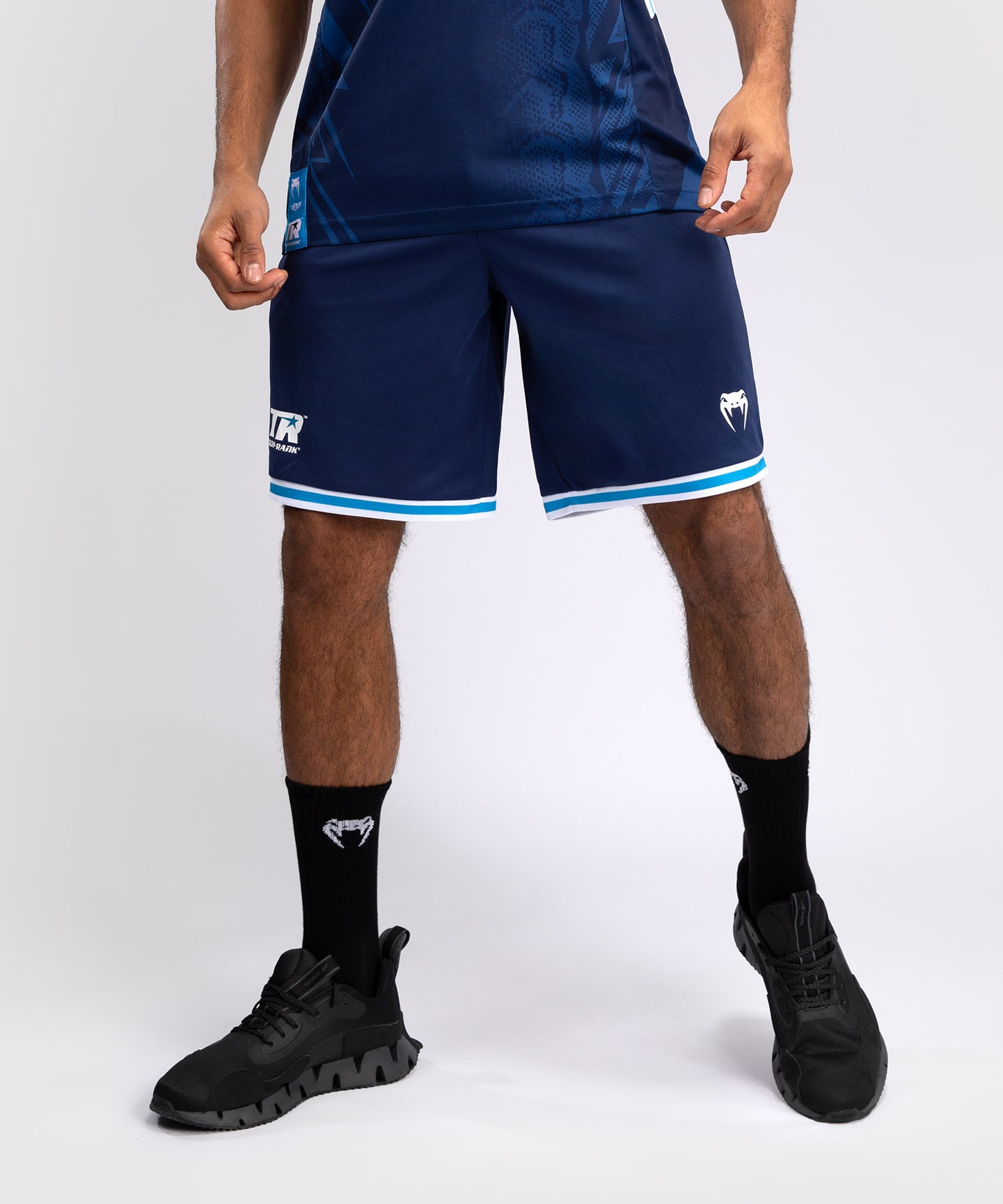 Short de Basket Venum x Top Rank Original pour Hommes - Bleu Marine