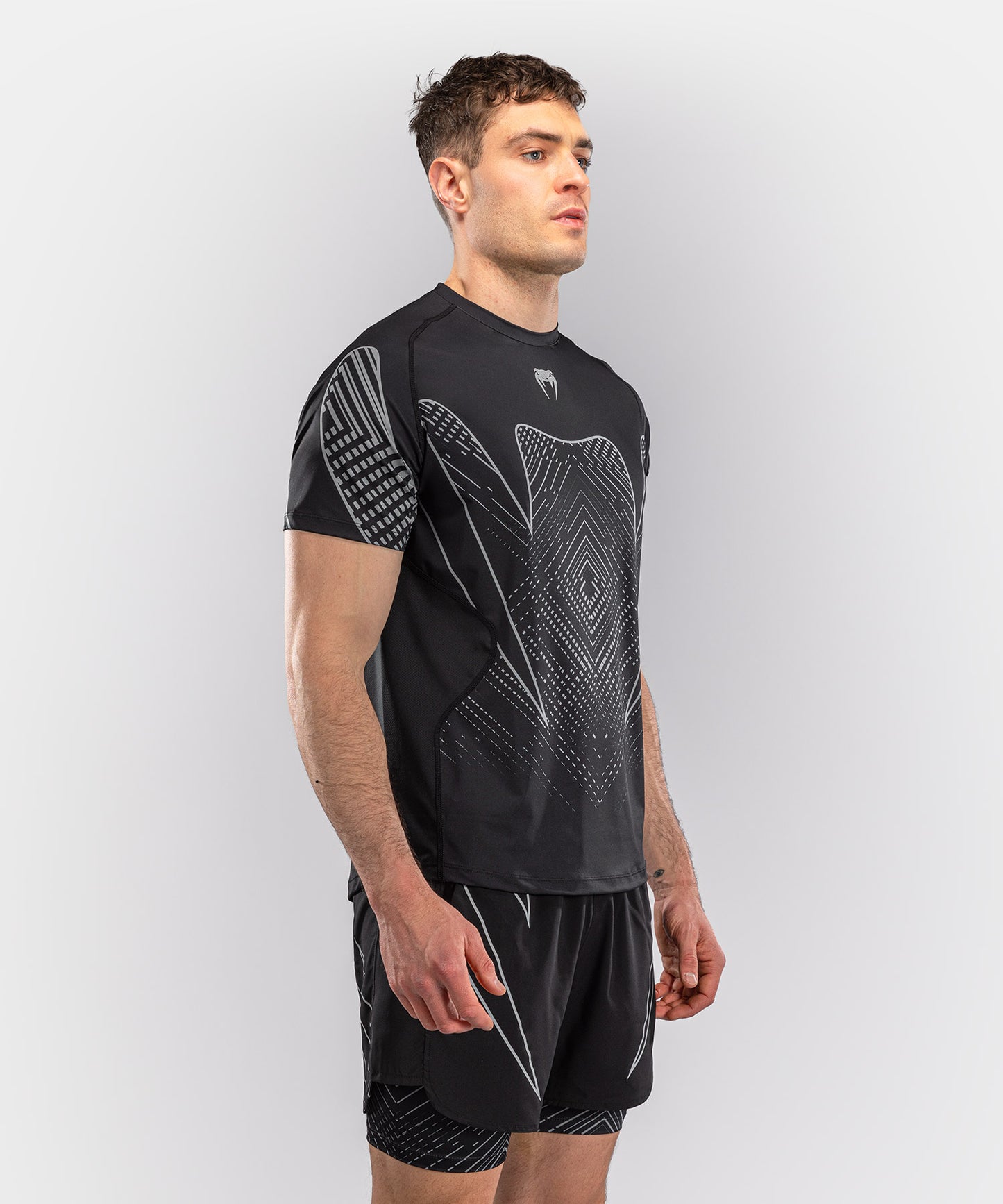T-shirt Dry Tech Venum Midnight Fury – Noir/Gris/Argent