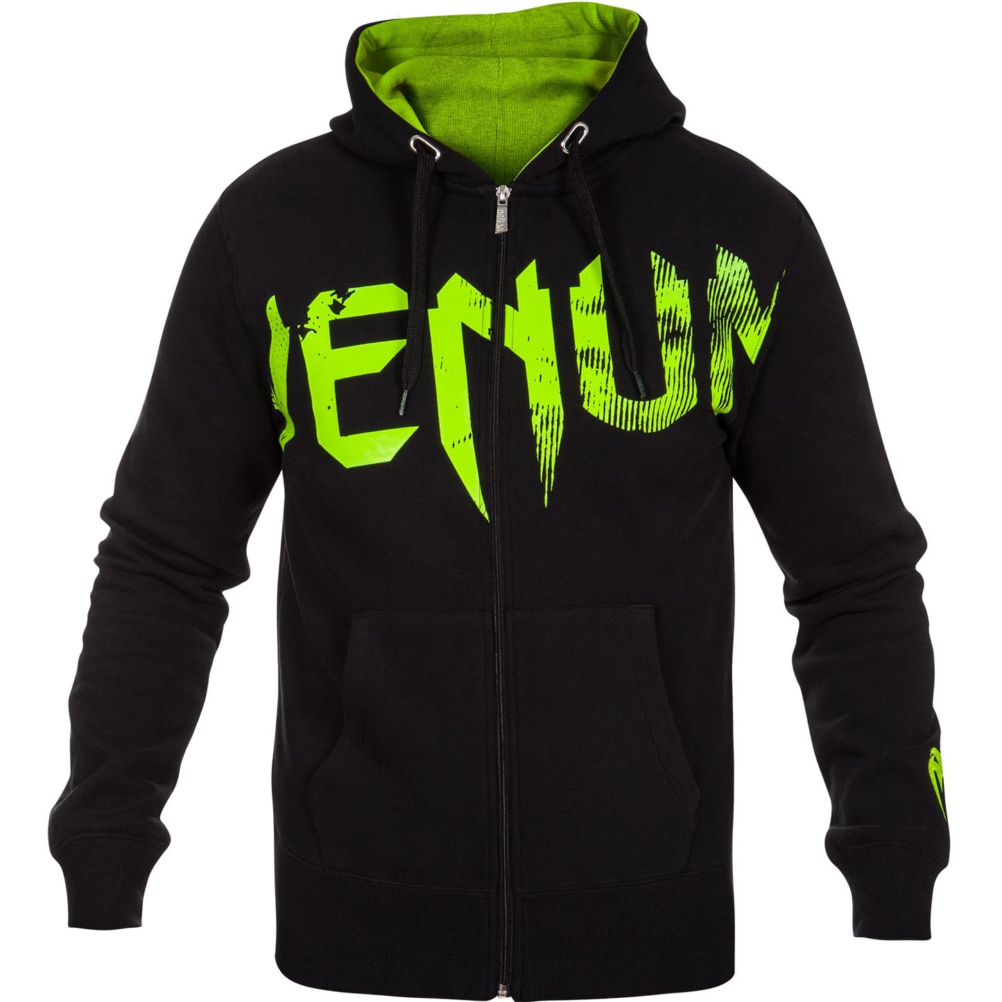 Sweatshirt Venum Undisputed - Noir/Jaune Fluo
