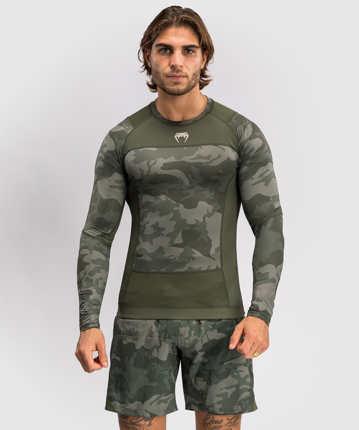 Rashguard à Manches Longues Venum G-Fit Air pour Hommes - Camo Militaire