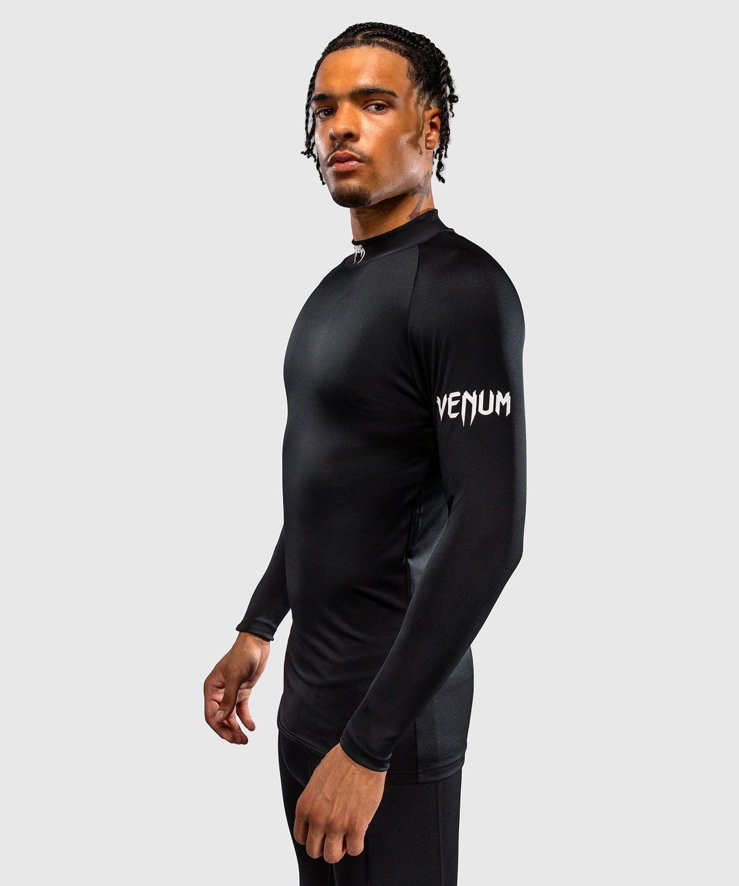 Venum MX Basics Langarmshirt - Schwarz/Weiß