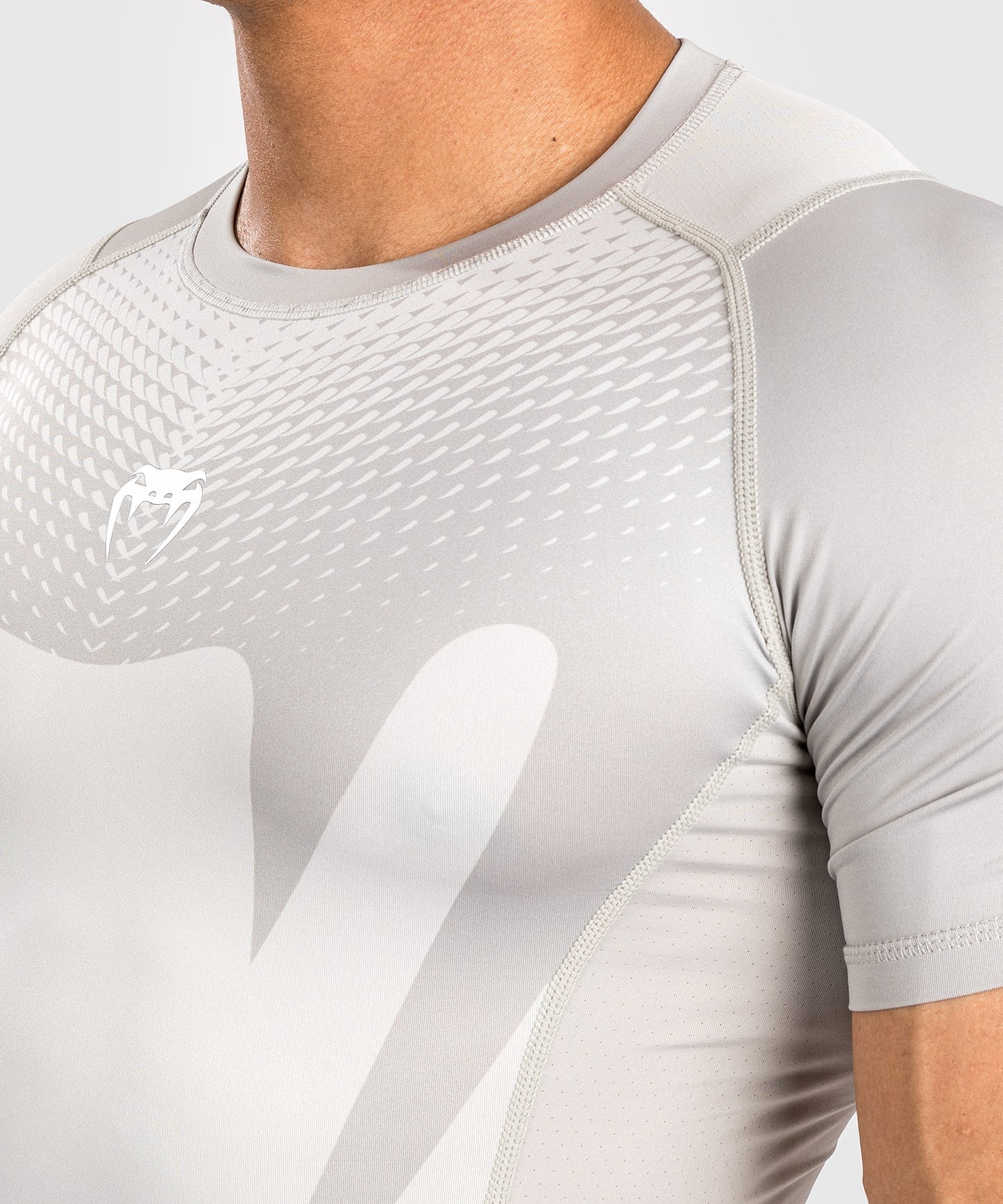 Venum Attack Herren Kurzarm Rashguard - Sand