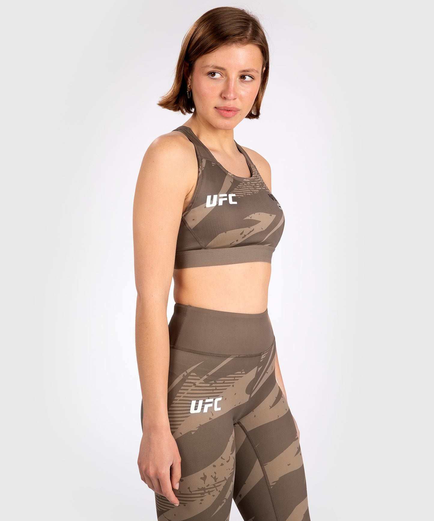 UFC Adrenaline by Venum Fight Week Reggiseno Sportivo Donna – Desert Camo