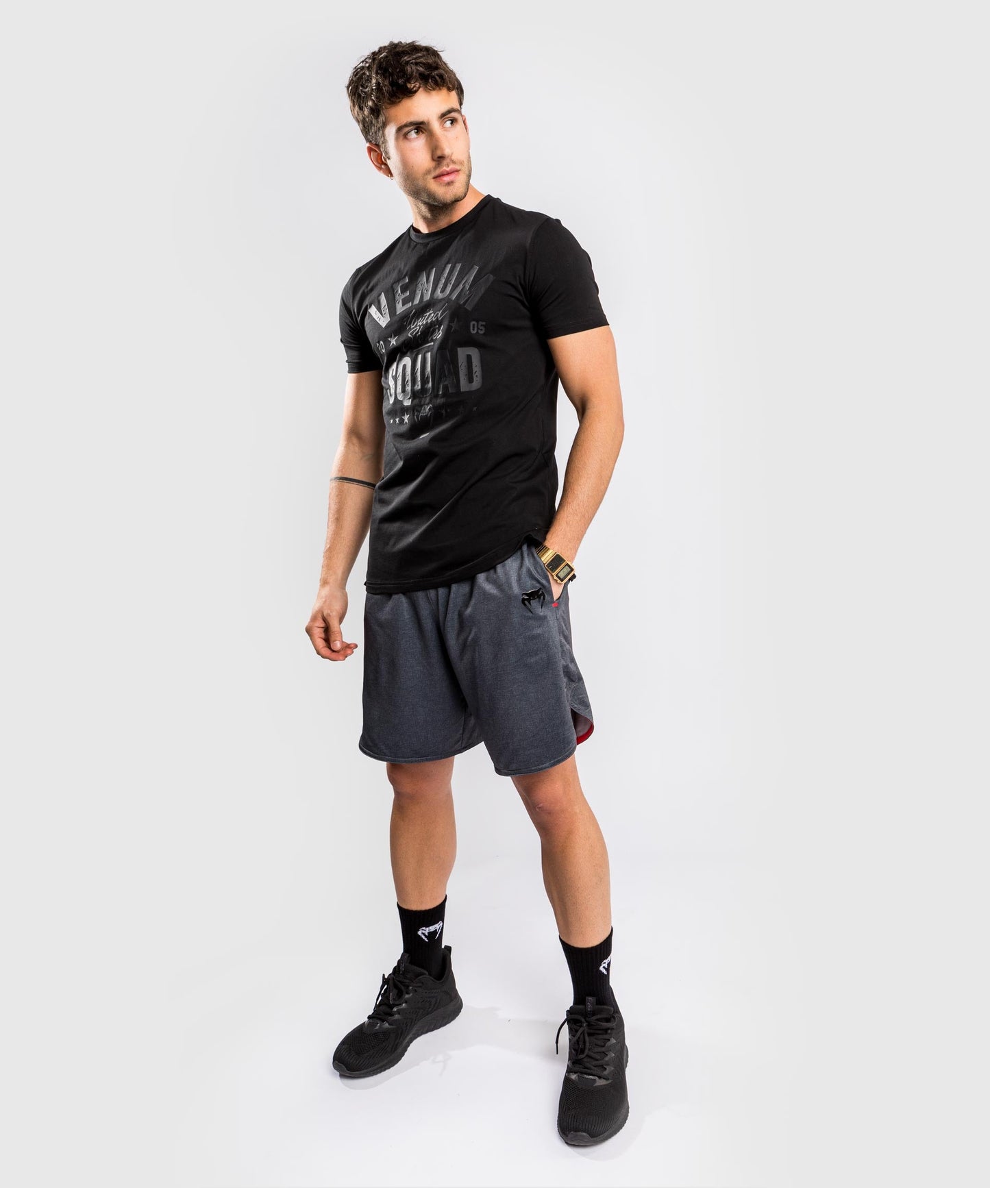 Venum Squad T-Shirt - Schwarz/Schwarz