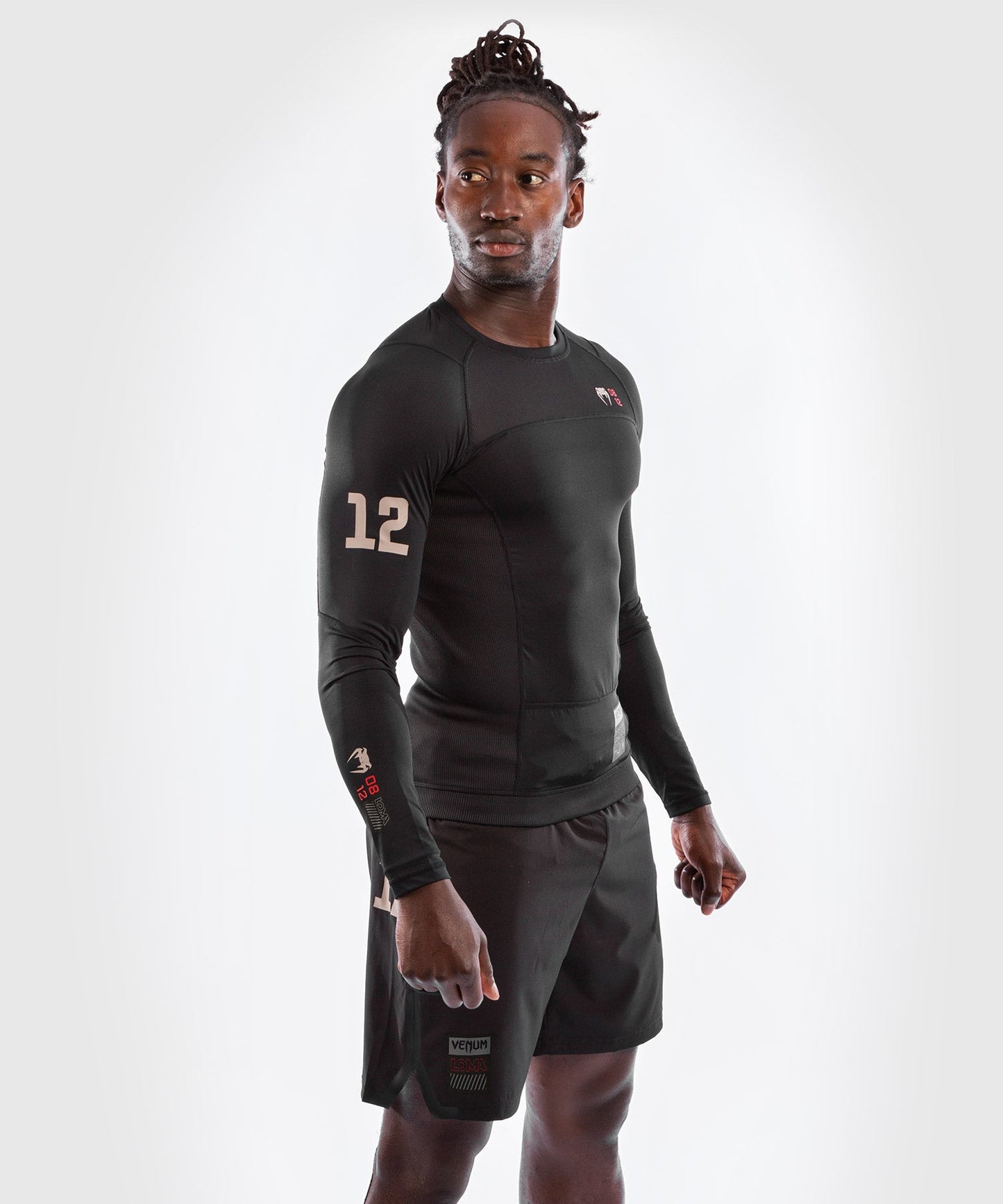 Venum Loma 08-12 Langarm-Rashguard - Schwarz