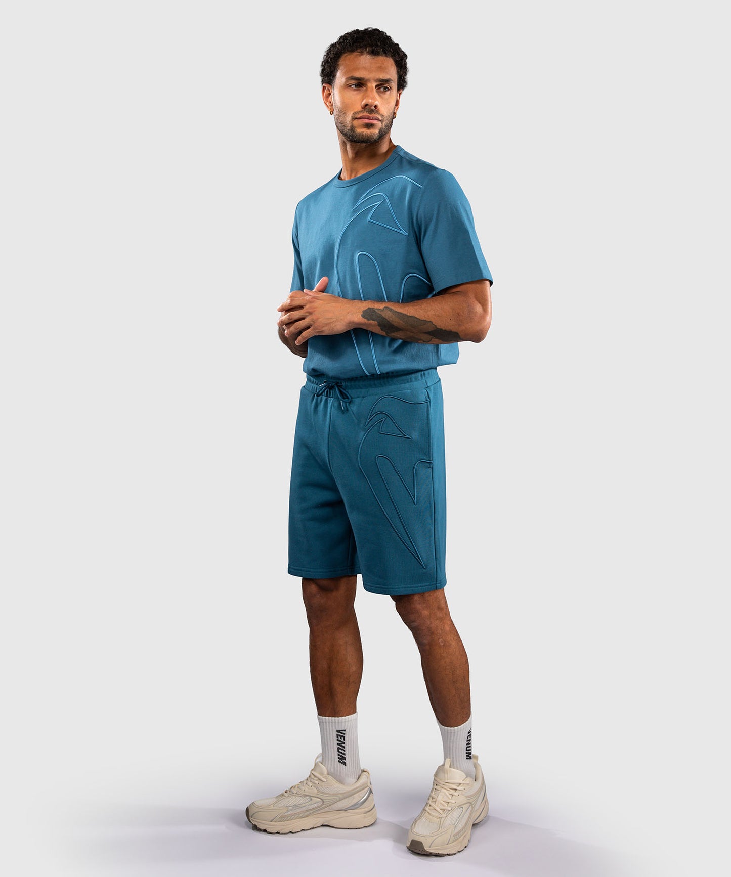 Venum Giant 3D Short de Algodón - Azul Océano