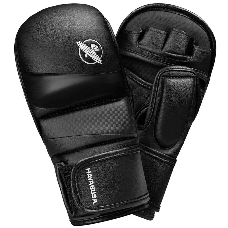 Hayabusa T3 7oz Entrenamiento Guantes de MMA - Negro