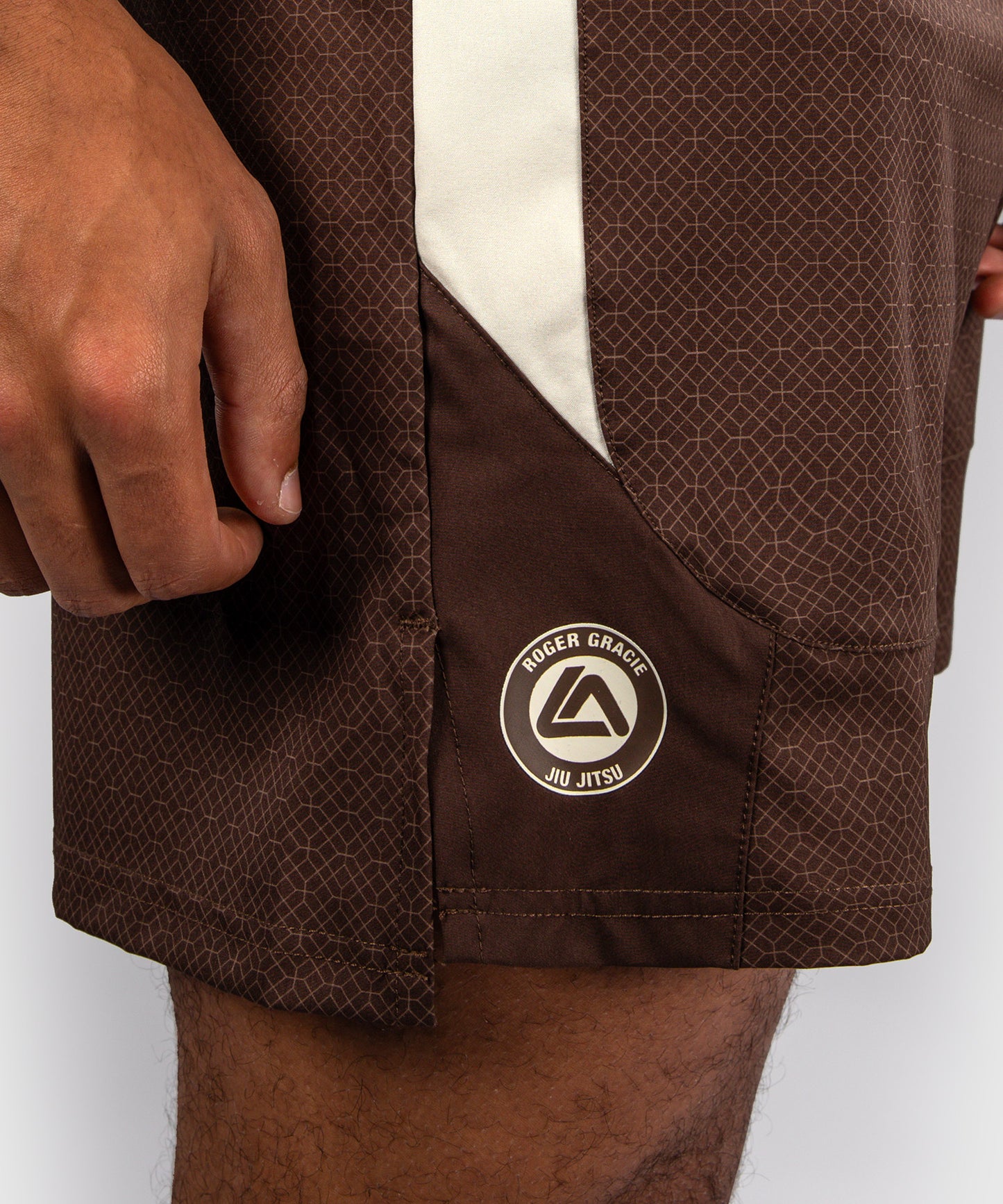 Short de Combat Venum x Roger Gracie Academy - Marron Foncé