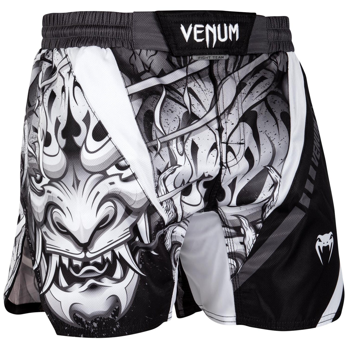 Fightshort court Venum Devil - Blanc/Noir