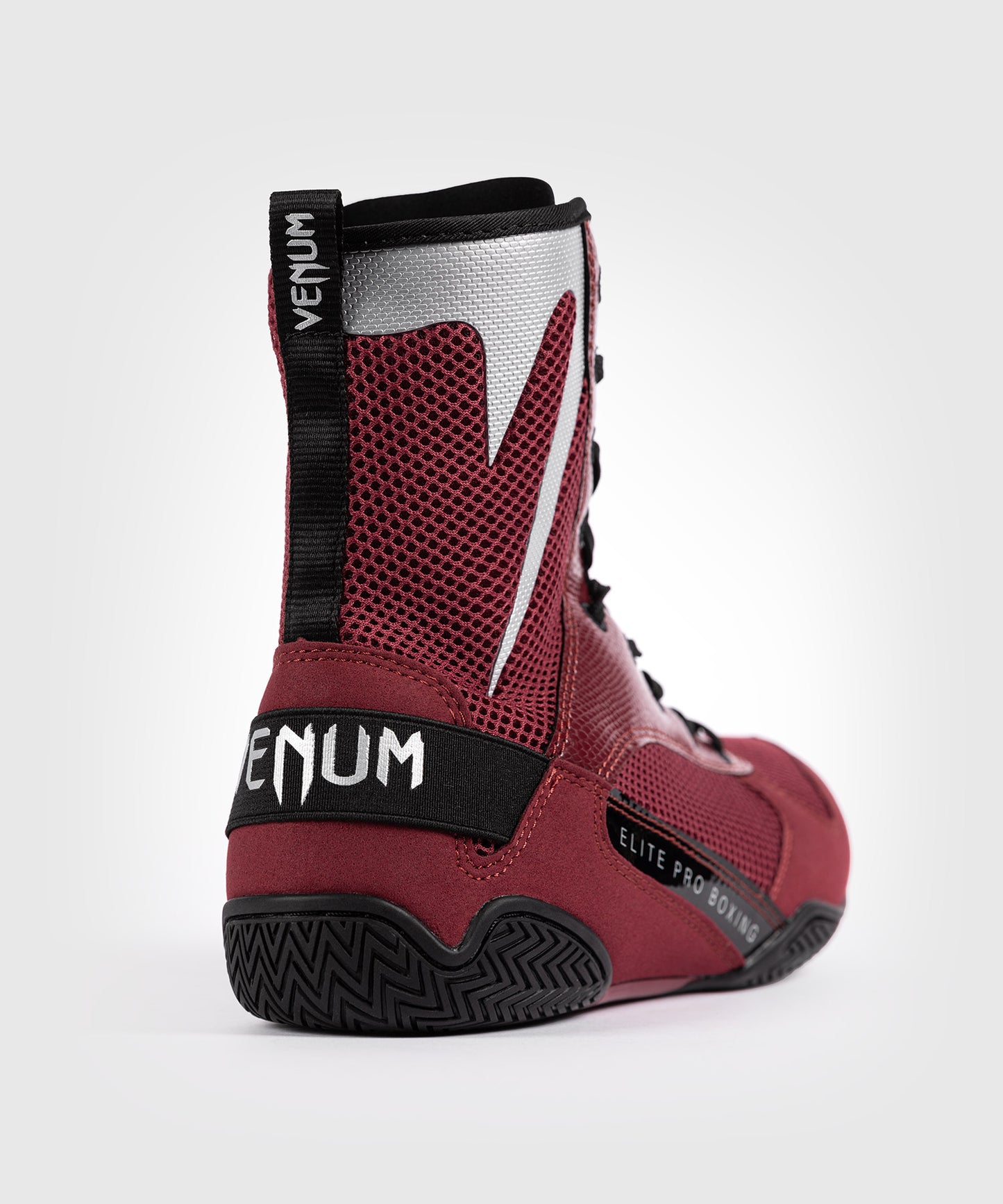 Venum Elite Boxschuhe - Burgund/Silber