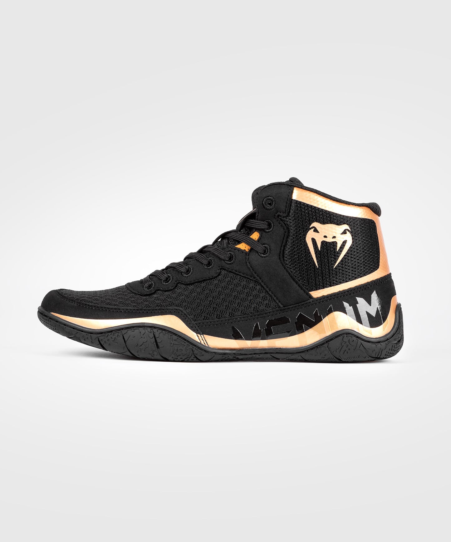 Venum Elite Zapatillas de Lucha - Negro/Bronce 