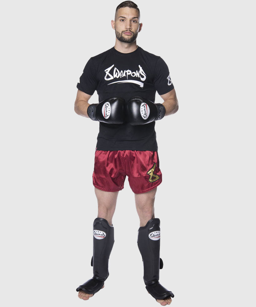 8 Weapons Strike Pantalones de Muay Thai - Marrón/Oro