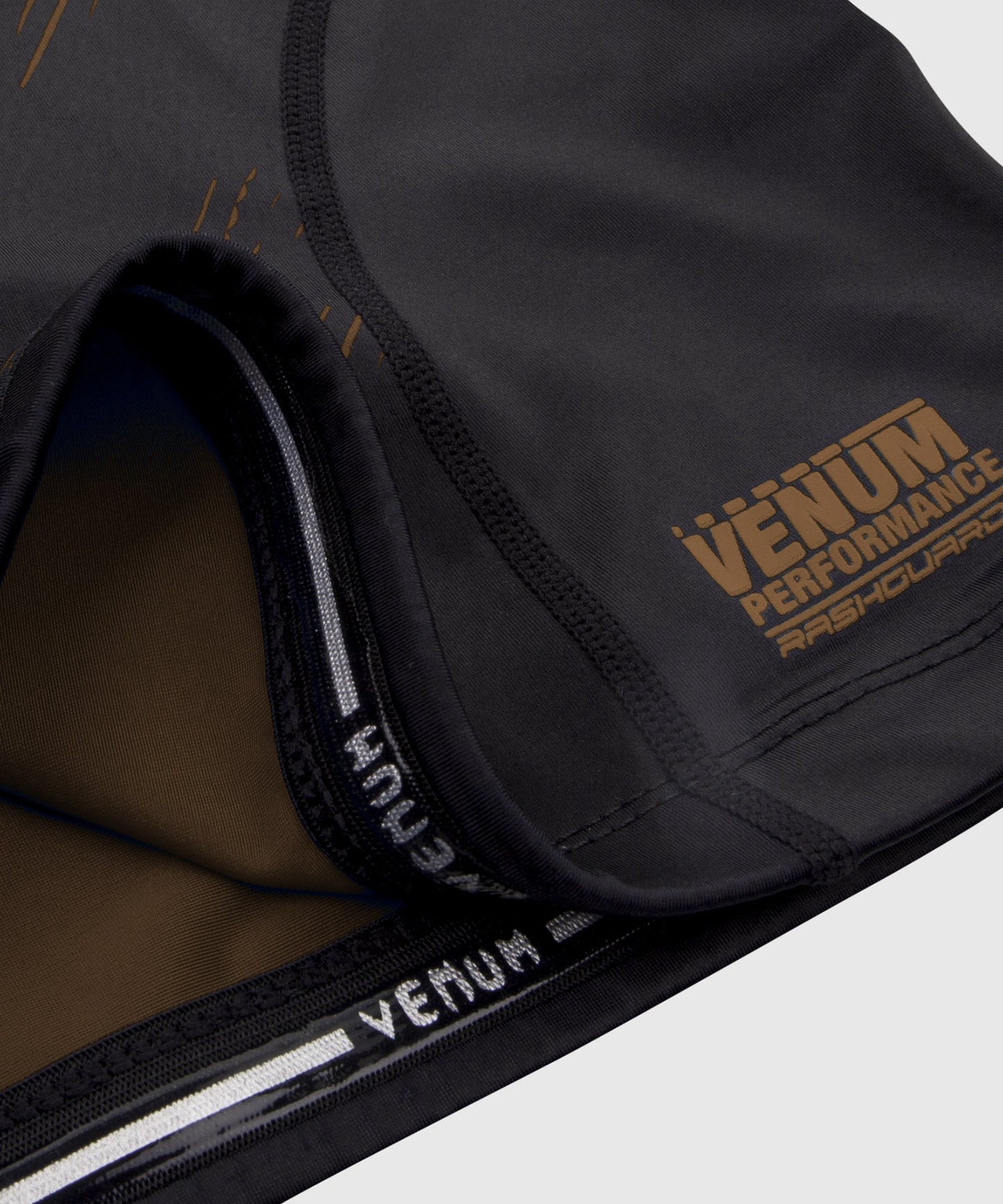 Venum NoGi 2.0 Rashguard - IBJJF genehmigte lange Ärmel - Schwarz/Braun