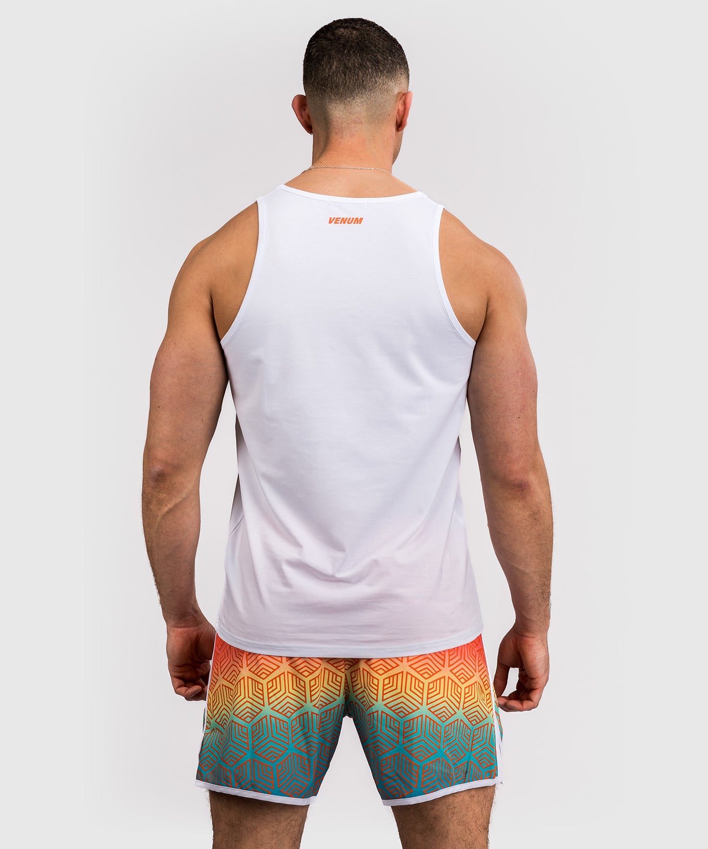 Venum Echo Tank Top - Weiß/Orange Sonnenuntergang