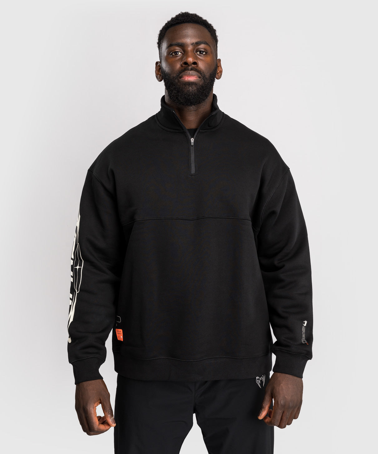 Venum Eclipse Felpa Mezza Zip – Nero/Avorio