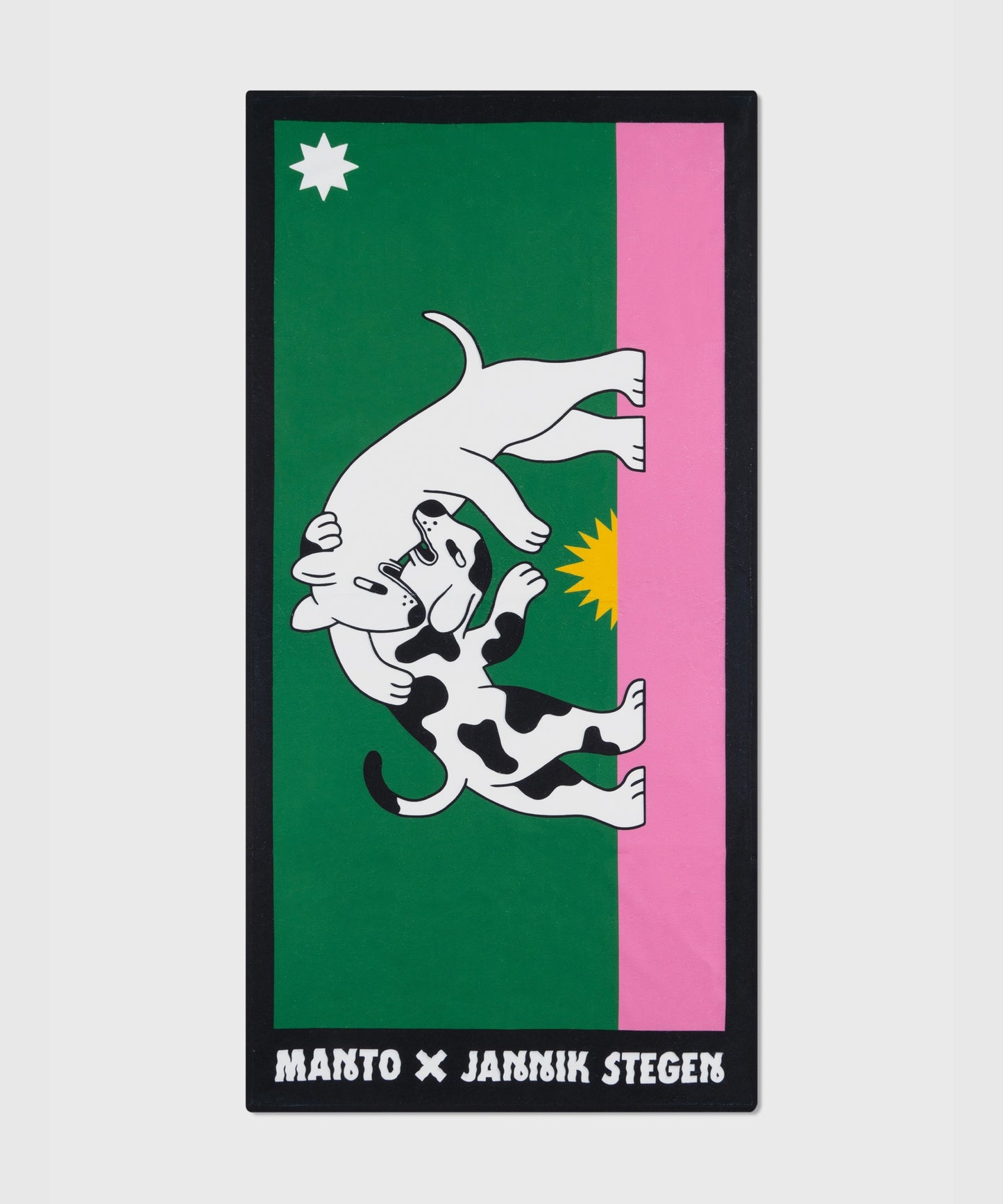 Manto Dogs Asciugamano Sportivo - Nero