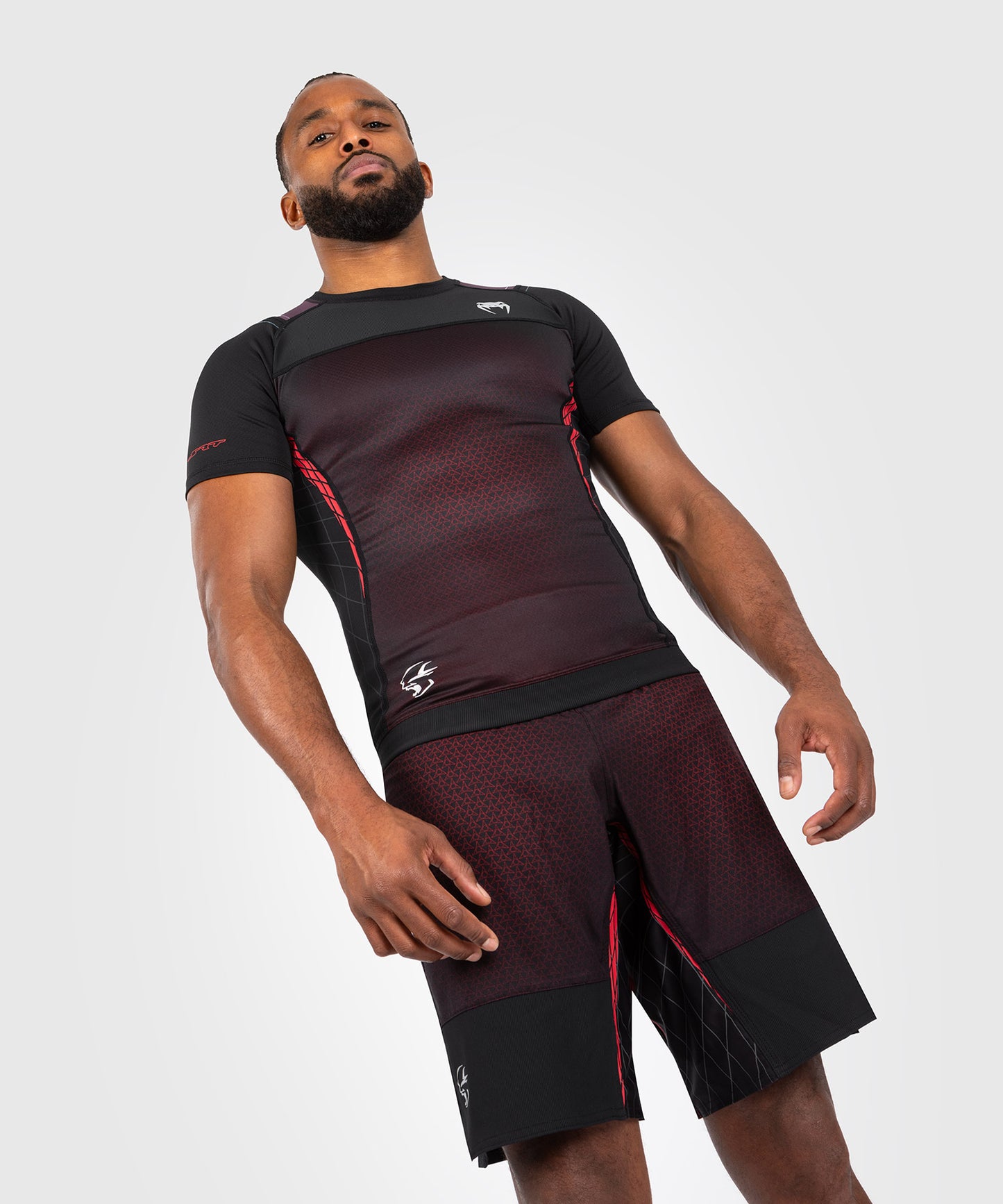 Venum x Dodge Banshee Hombres de manga corta Rashguard - Negro