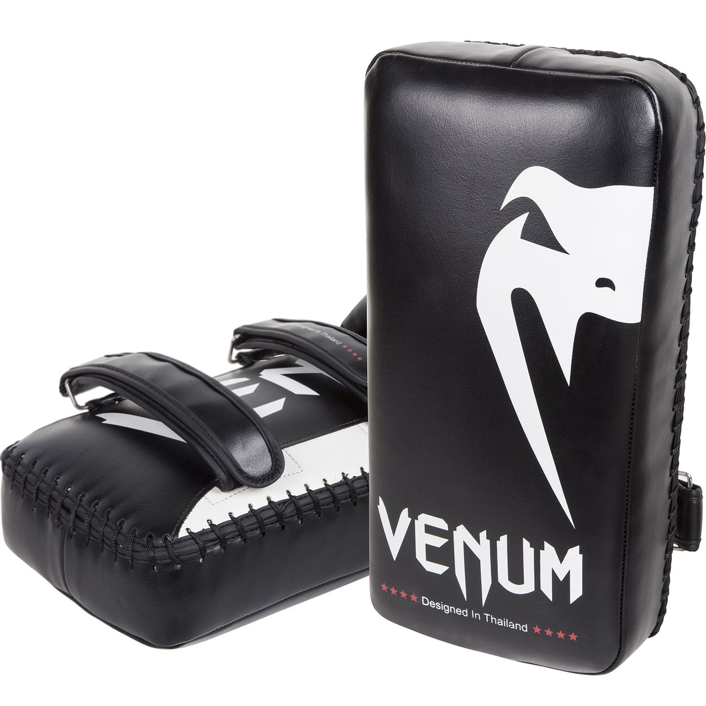 Venum Giant Kick Pads - Negro/Hielo (Par)