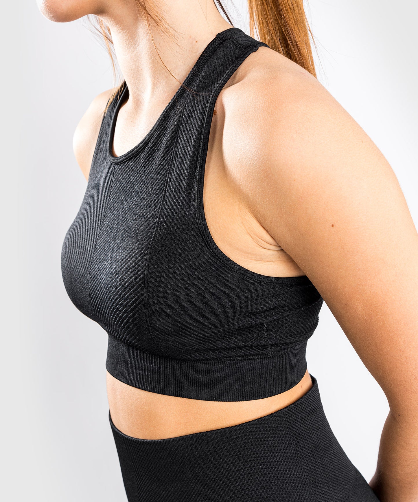 Venum Sparring Seamless Sport-BH - Schwarz 