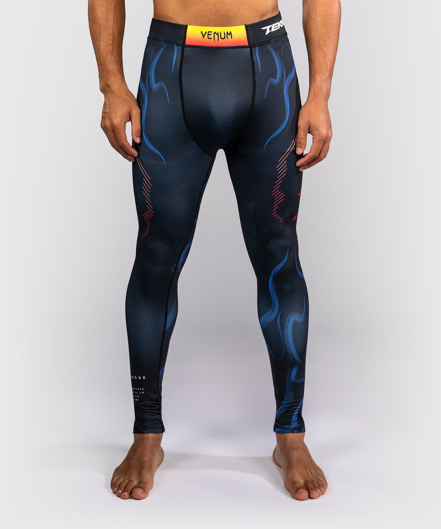 Venum x TEKKEN 8 Spats - Yoshimitsu - Schwarz/Orange