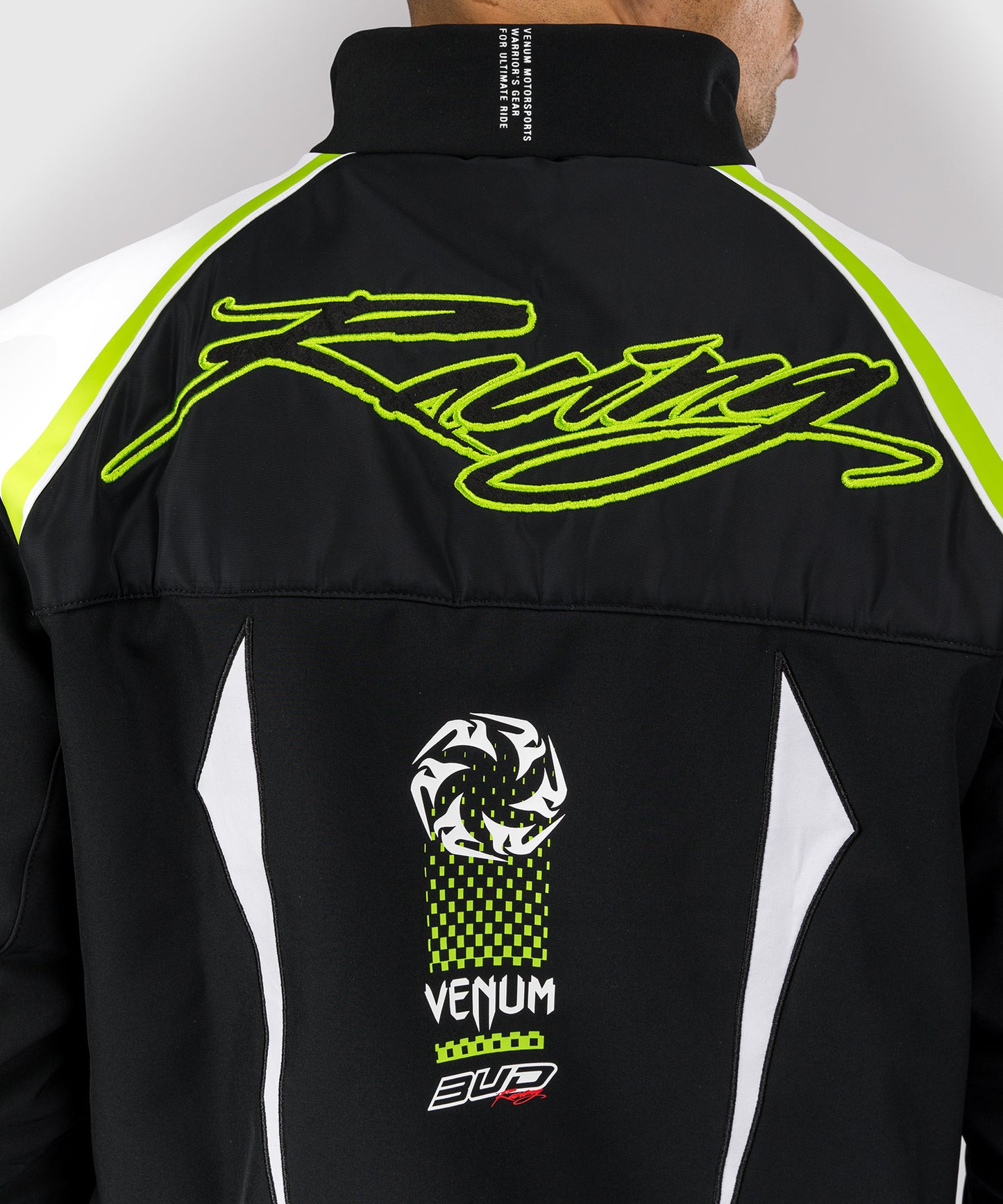 Veste pour Hommes Venum x Bud Racing - Noir/Blanc/Citron Vert