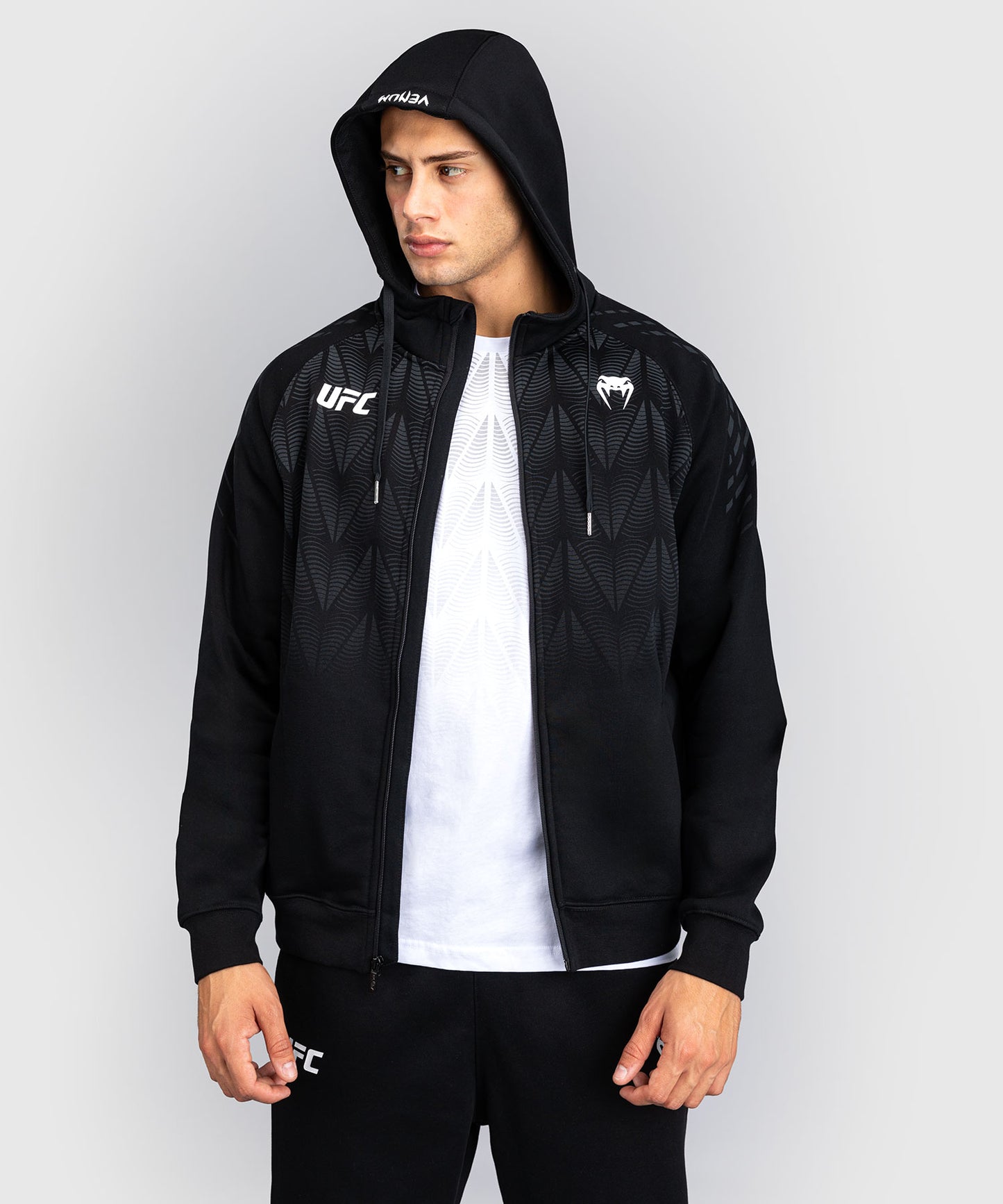 Sweat à capuche zippé Homme UFC Zenith by Venum Replica - Noir