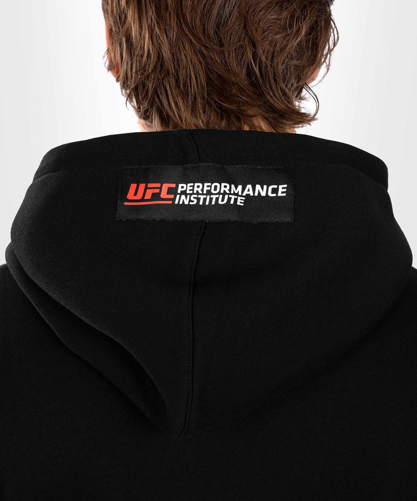 UFC Venum Performance Institute 2.0 Felpa con Cappuccio da Uomo - Nero/Rosso