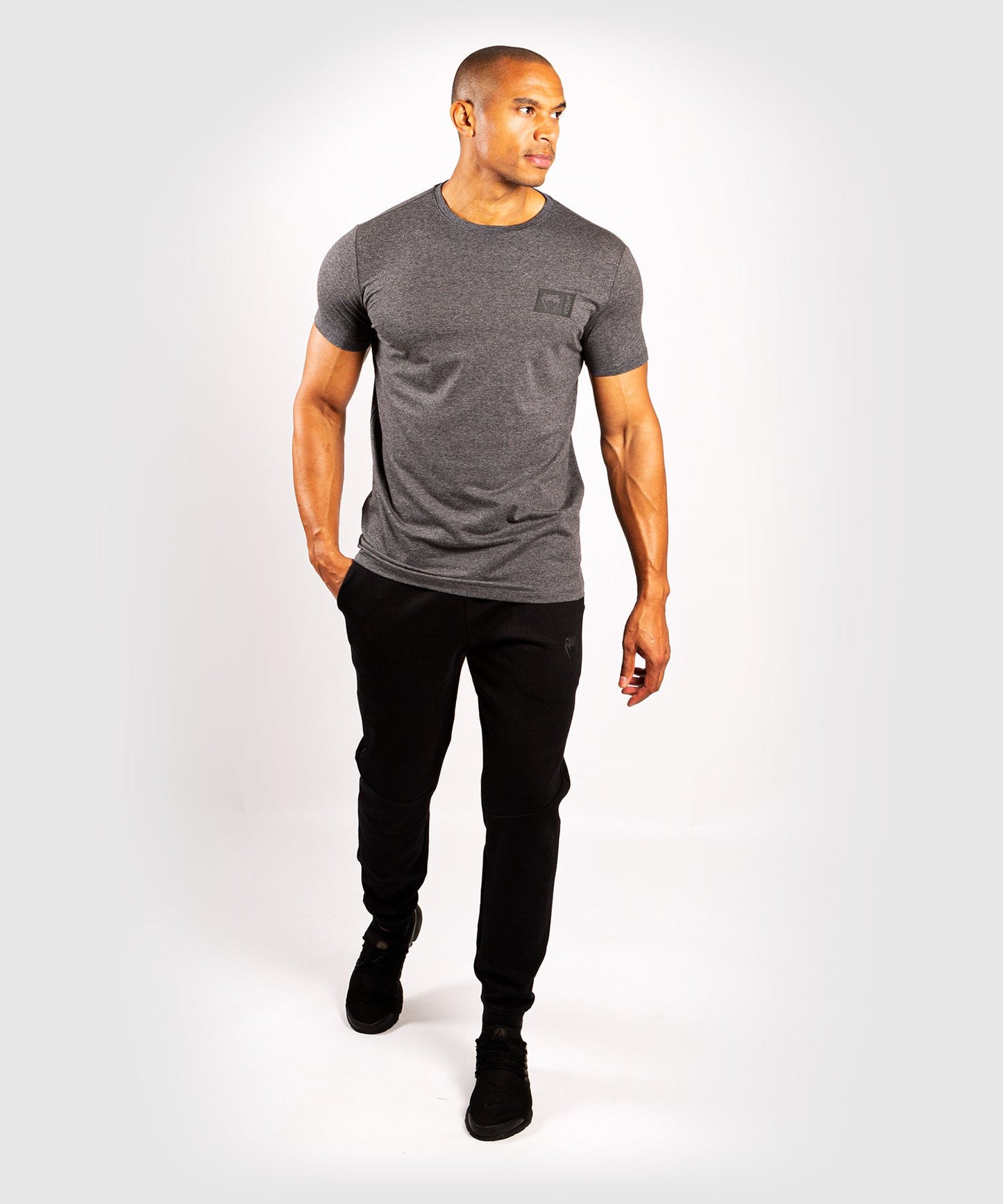 Venum Stamp T-Shirt - Dunkelgrau Meliert