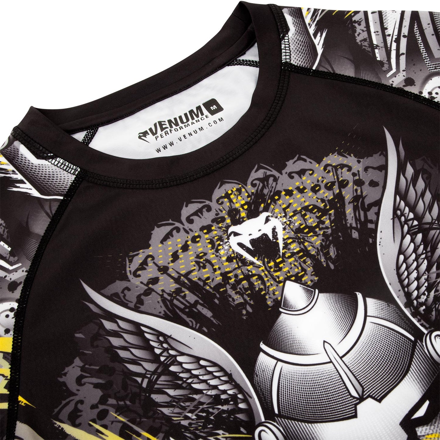Venum Viking 2.0 Rashguard - Langarm - Schwarz/Gelb