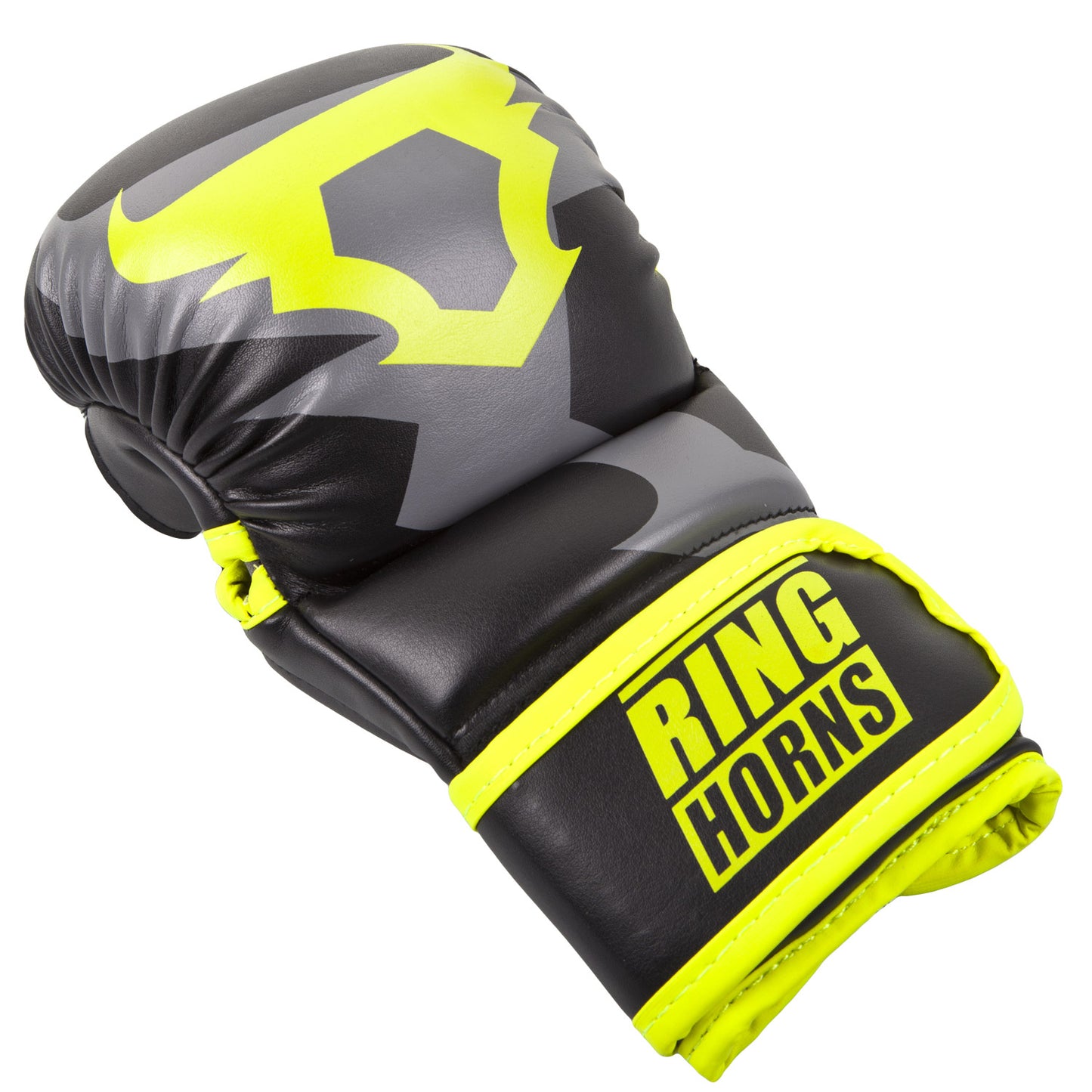 Ringhorns Charger Sparring-Handschuhe - Schwarz/Fluogelb